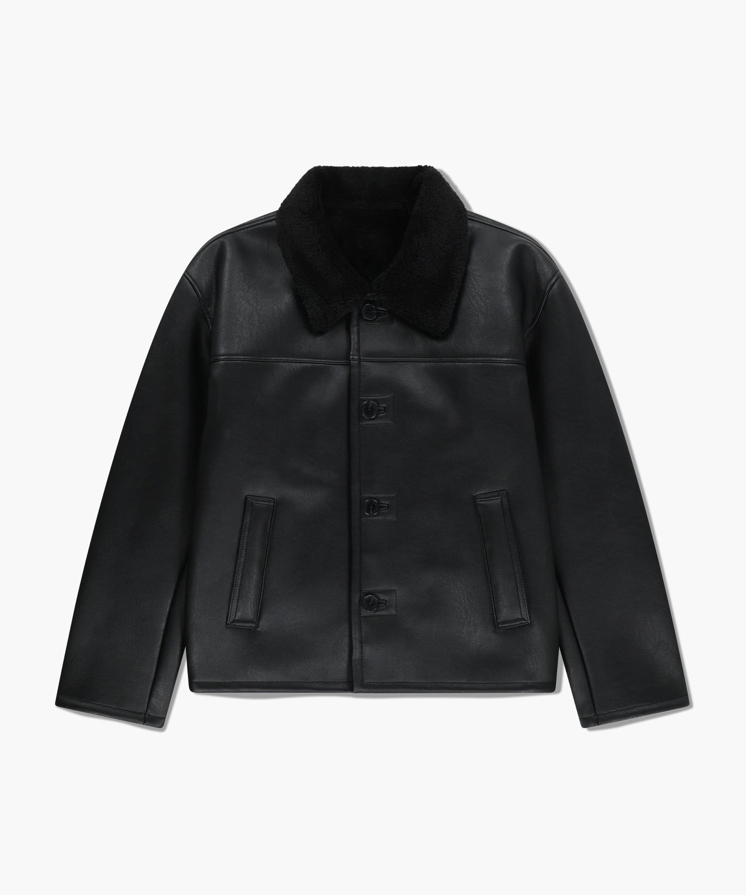 Marithe & Francois Girbaud - Faux Leather Over Fit Mustang Jacket (Black) product image 6 | TRAB K-Fashion Australia