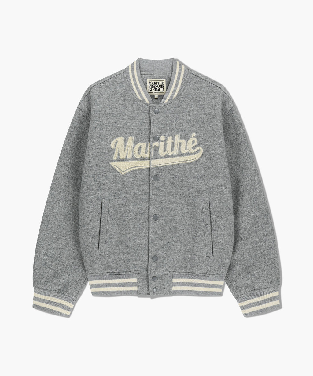 Marithe & Francois Girbaud - Wool Varsity Jacket (Heather Gray) product image 6 | TRAB K-Fashion Australia