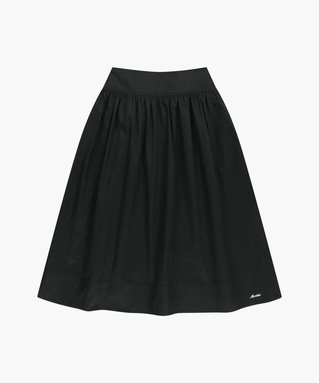 Marithe & Francois Girbaud - Cotton Waist Wrinkle Skirt (Black) product image 6 | TRAB K-Fashion Australia