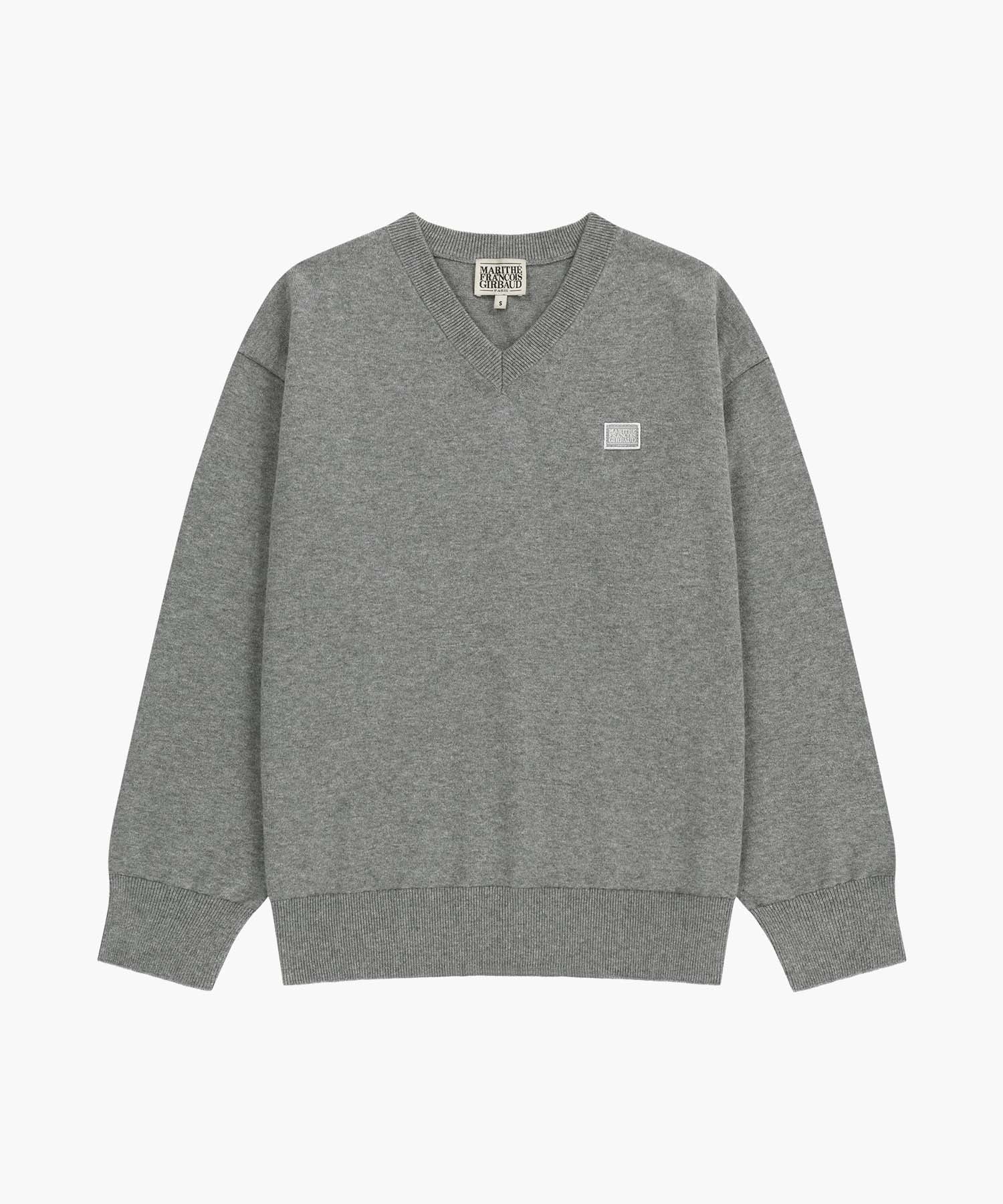 Marithe & Francois Girbaud - V-neck Knit Pullover (Heather Gray) product image 10 | TRAB K-Fashion Australia