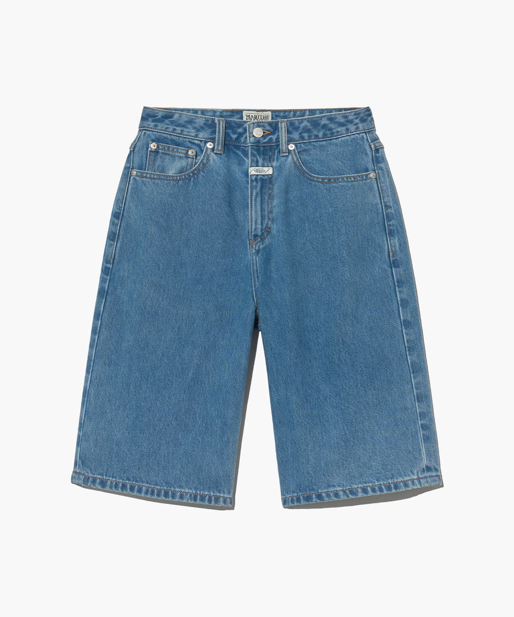 Marithe & Francois Girbaud - Long Bermuda Denim Pants (Light Blue) product image 6 | TRAB K-Fashion Australia