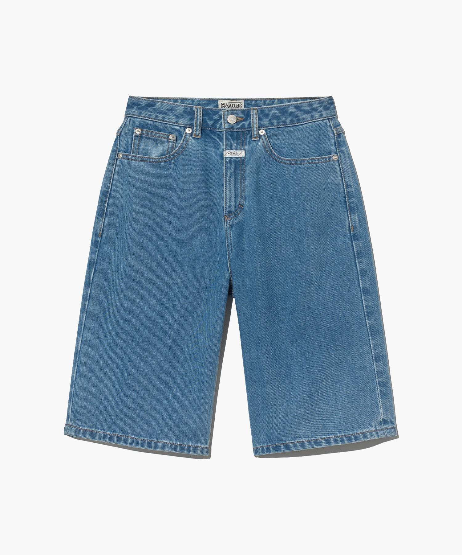 Marithe & Francois Girbaud - Long Bermuda Denim Pants (Light Blue) product image 6 | TRAB K-Fashion Australia