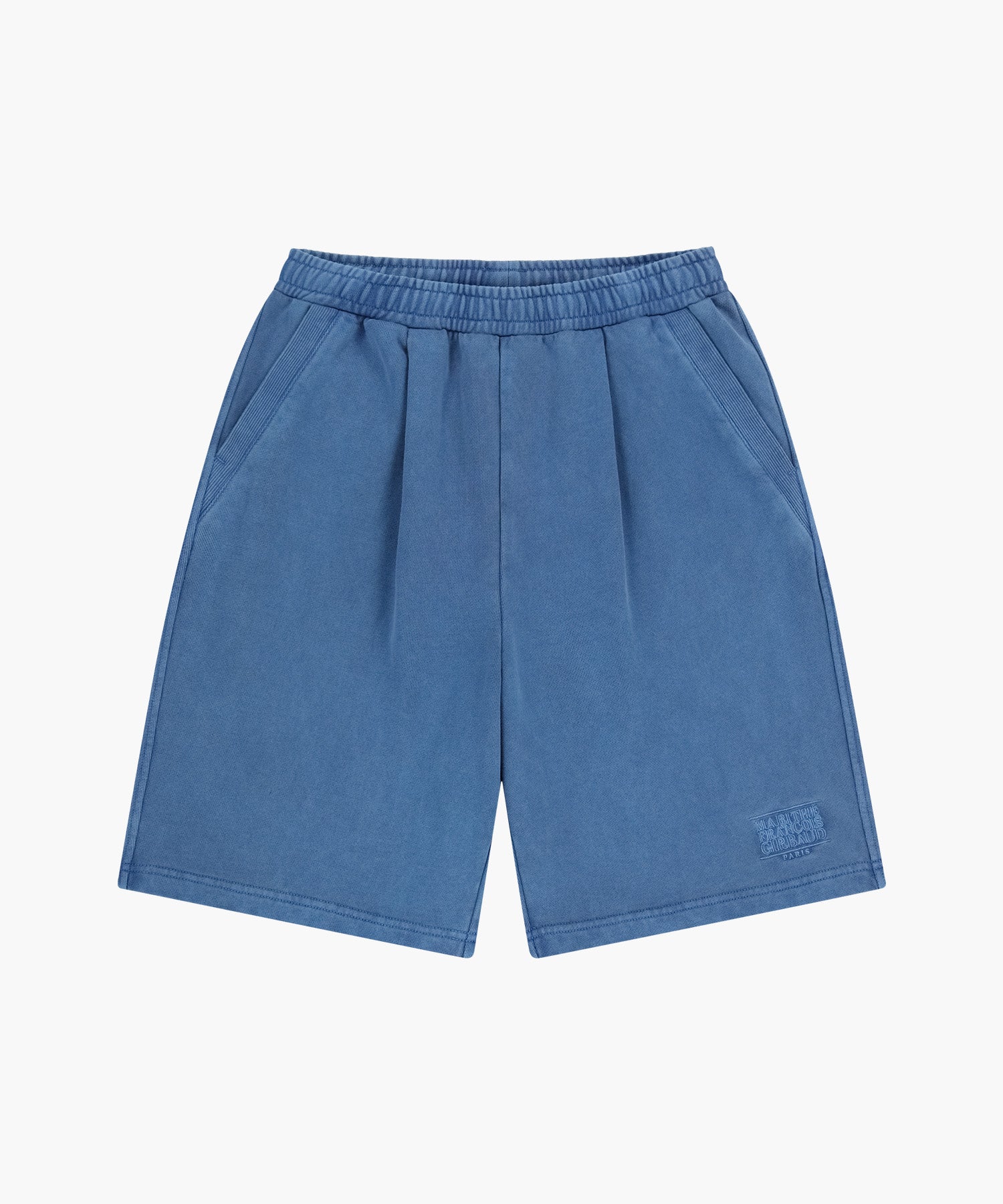 Marithe & Francois Girbaud - Outline Classic Logo Dyeing Bermuda Sweat Shorts (Blue) product image 6 | TRAB K-Fashion Australia