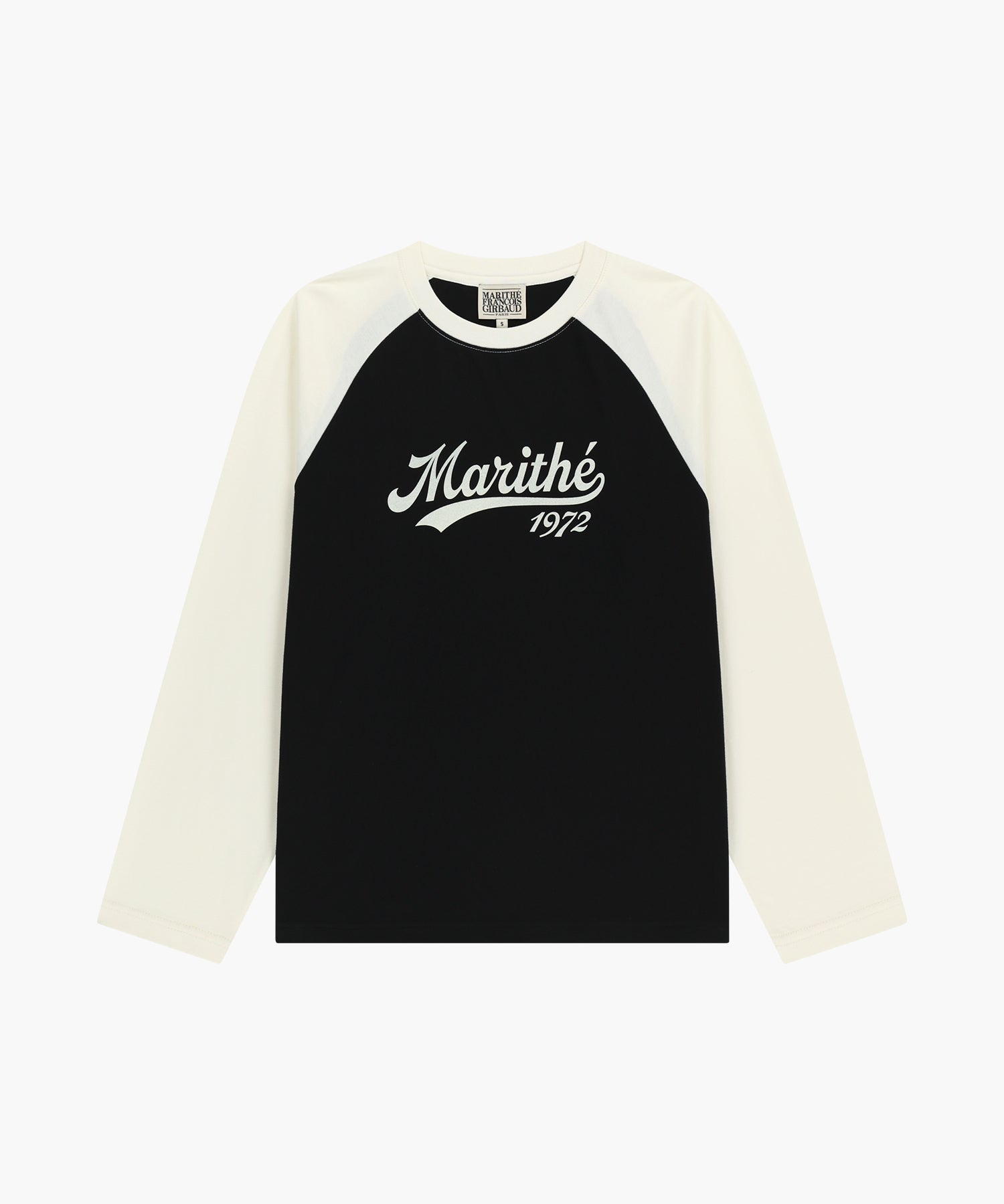 Marithe & Francois Girbaud - Sleeve Contrast Long Sleeve Tee (Ivory) product image 6 | TRAB K-Fashion Australia