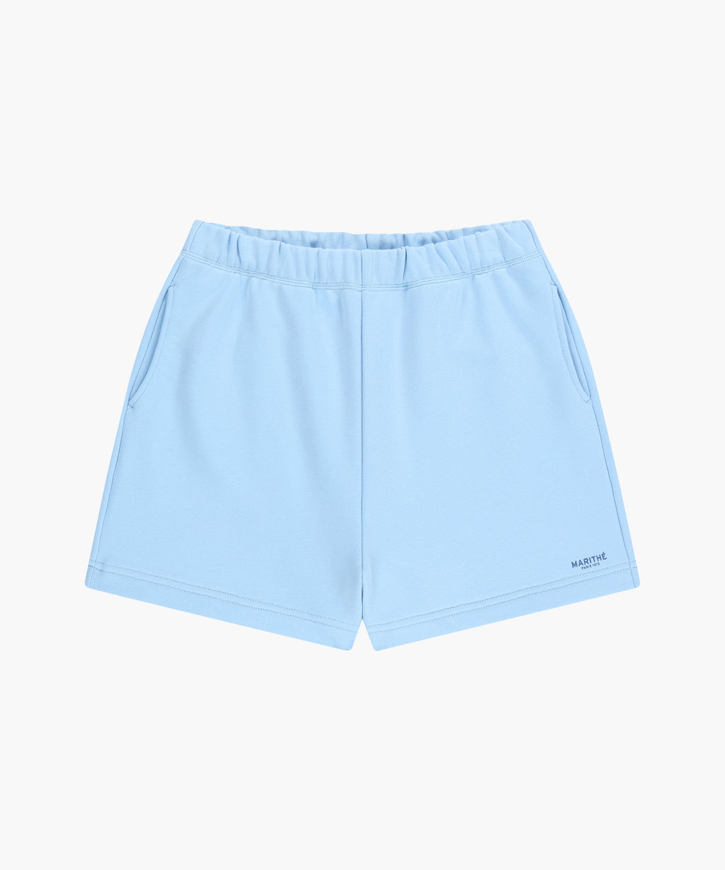 Marithe & Francois Girbaud - Regular Logo Sweat Shorts (Ice Blue) product image 6 | TRAB K-Fashion Australia