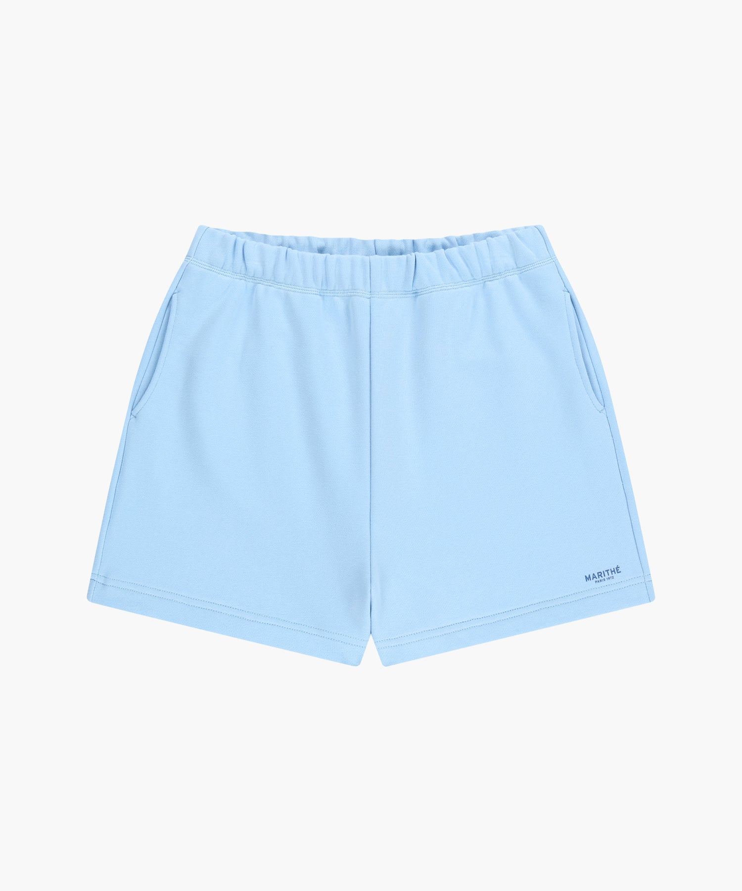 Marithe & Francois Girbaud - Regular Logo Sweat Shorts (Ice Blue) product image 6 | TRAB K-Fashion Australia