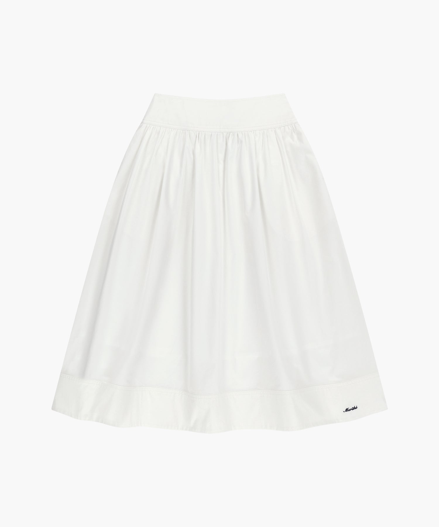 Marithe & Francois Girbaud - Cotton Waist Wrinkle Skirt (White) product image 6 | TRAB K-Fashion Australia