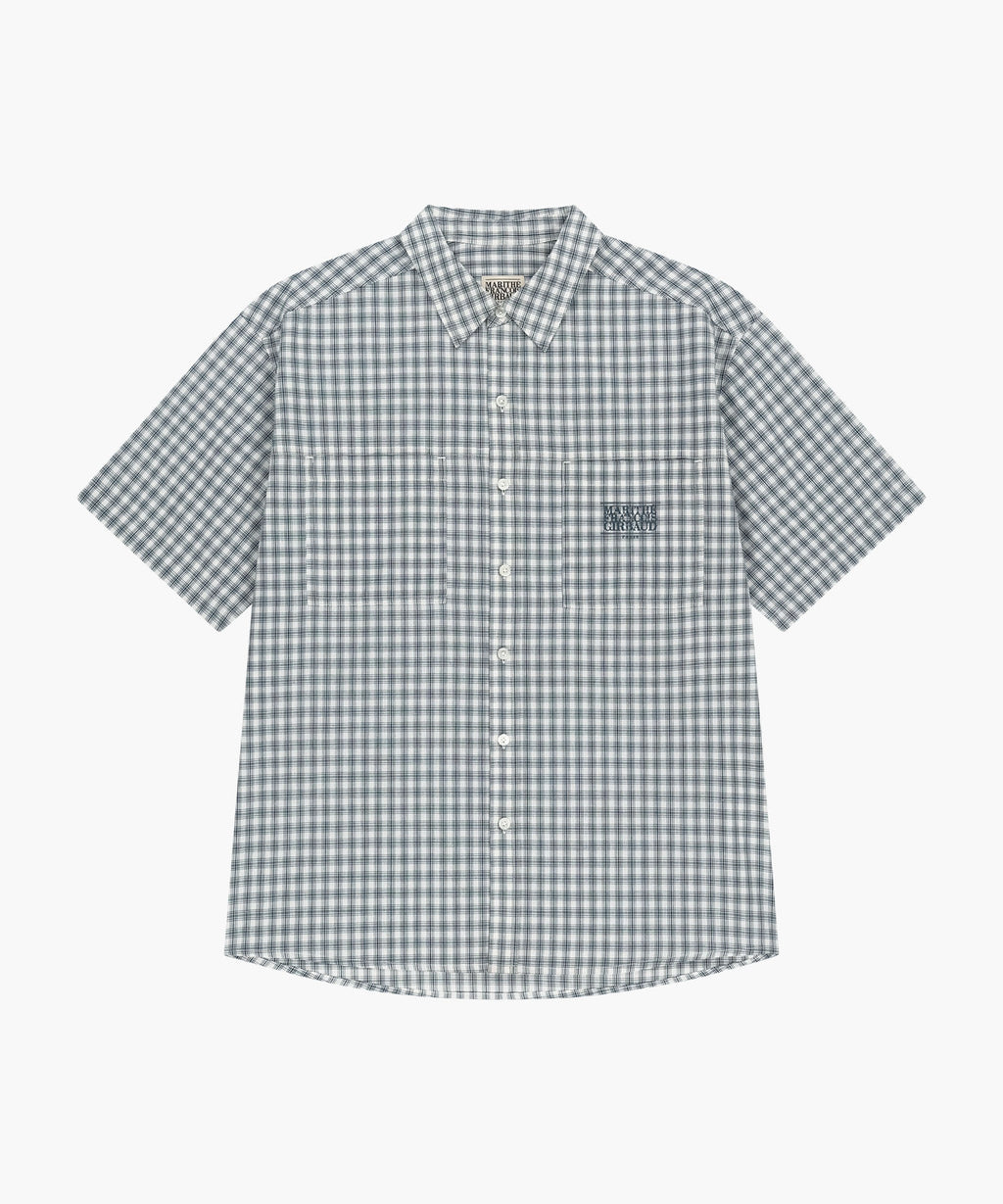 Marithe & Francois Girbaud - Check Half Sleeve Shirt (Ivory) product image 6 | TRAB K-Fashion Australia
