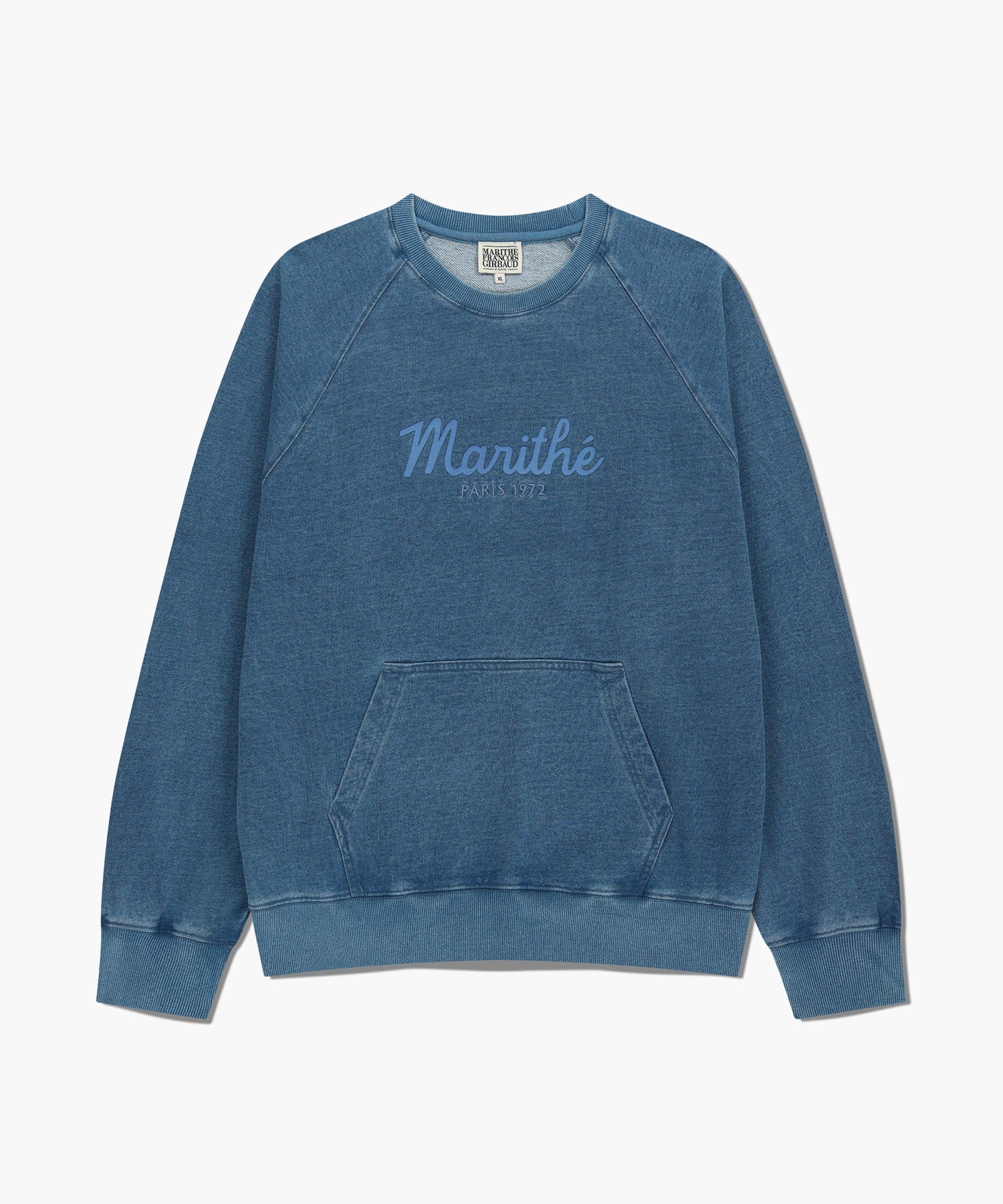 Marithe & Francois Girbaud - Garment Dyed Oversized Sweatshirt (Blue) product image 6 | TRAB K-Fashion Australia