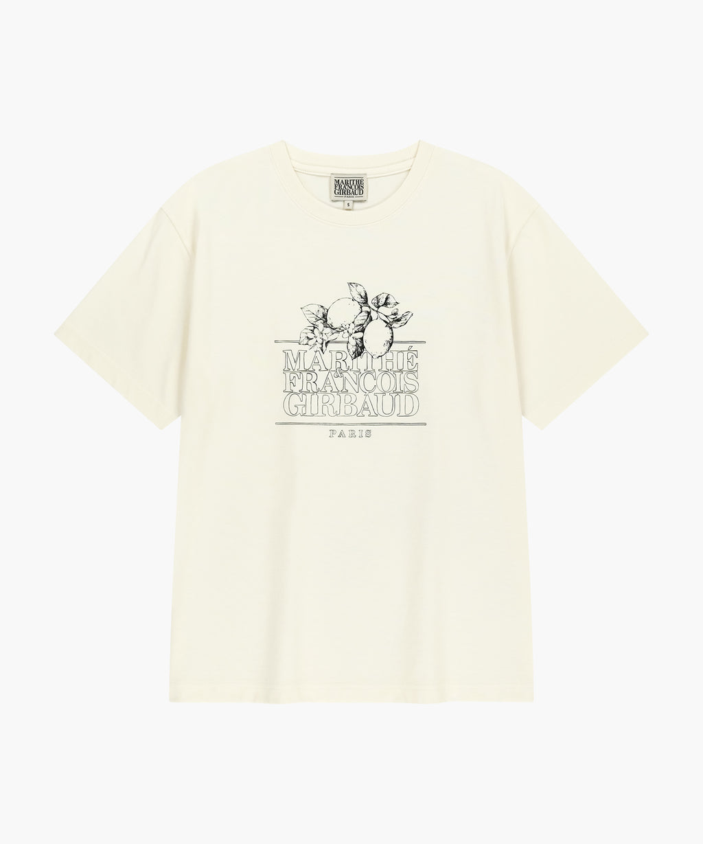 Marithe & Francois Girbaud - Aerocool Lemon Classic Logo Tee (Ivory) product image 6 | TRAB K-Fashion Australia