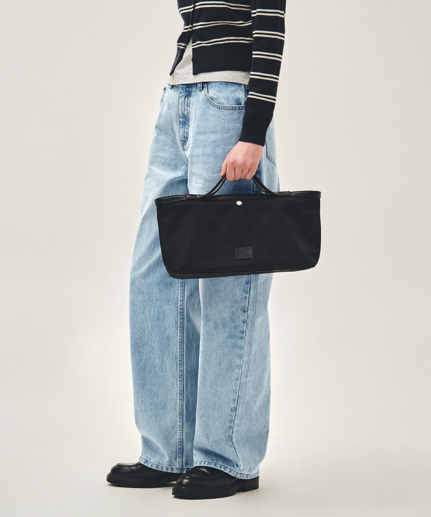 Marithe & Francois Girbaud - Classic Logo Tote Bag (Black) product image 6 | TRAB K-Fashion Australia