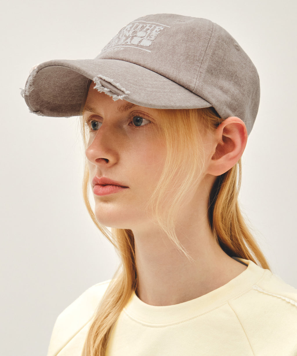 Marithe & Francois Girbaud - Drawing Classic Logo Damaged Covered Cap (Pink) product image 6 | TRAB K-Fashion Australia