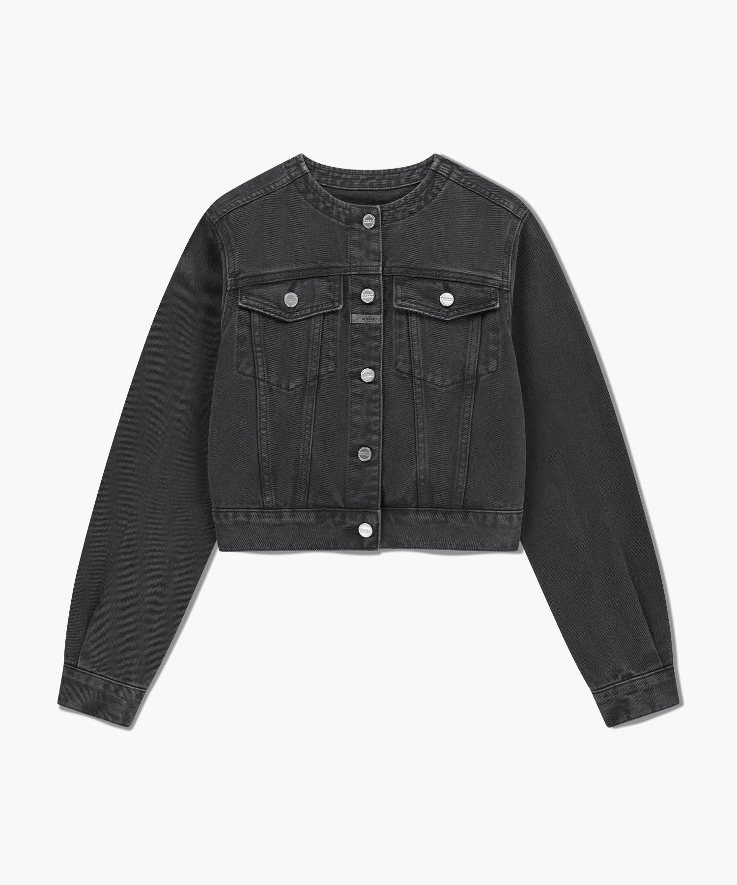 Marithe & Francois Girbaud - Collarless Denim Jacket (Dark Gray) product image 6 | TRAB K-Fashion Australia