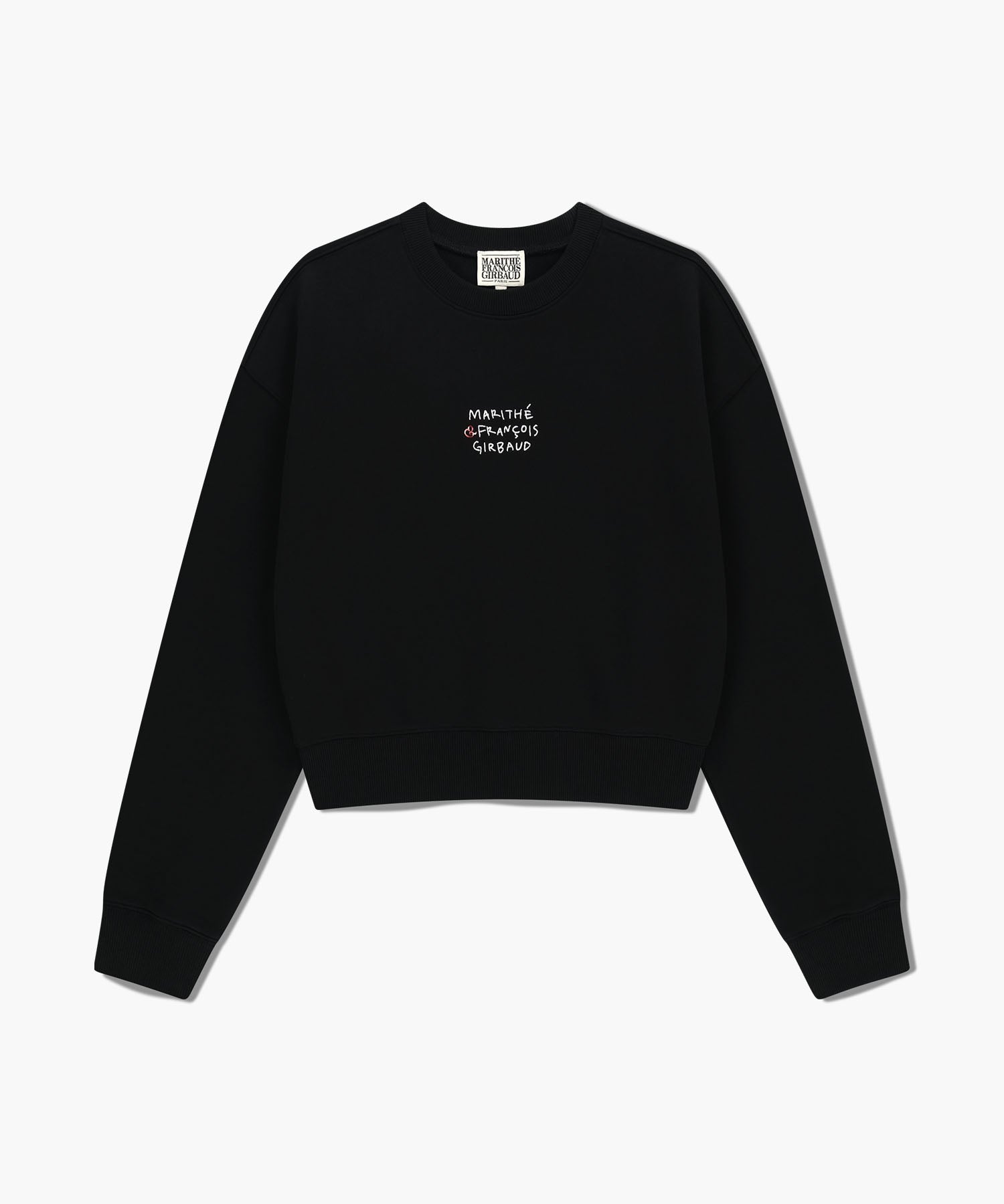 Marithe & Francois Girbaud - Marithe Love Graphic Crop Sweatshirt (Black) product image 6 | TRAB K-Fashion Australia