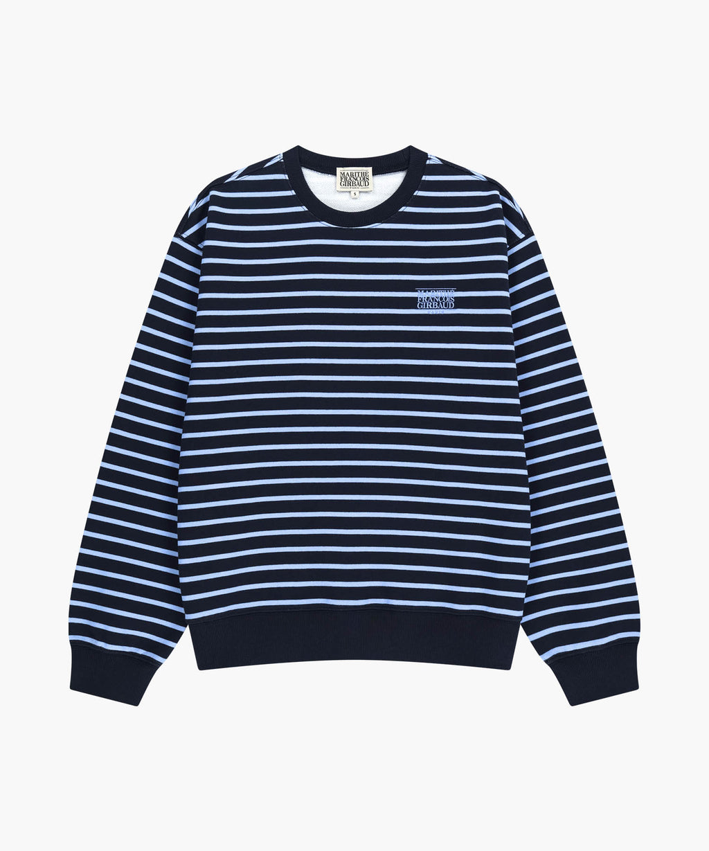Marithe & Francois Girbaud - Small Classic Logo Stripe Sweatshirt (Navy) product image 6 | TRAB K-Fashion Australia