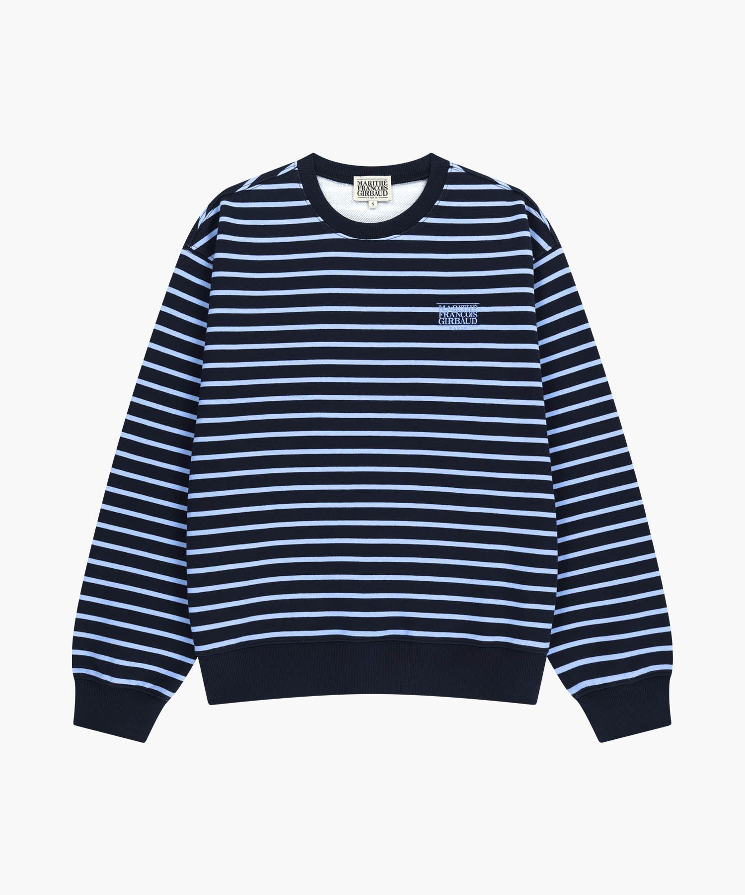 Marithe & Francois Girbaud - Small Classic Logo Stripe Sweatshirt (Navy) product image 6 | TRAB K-Fashion Australia