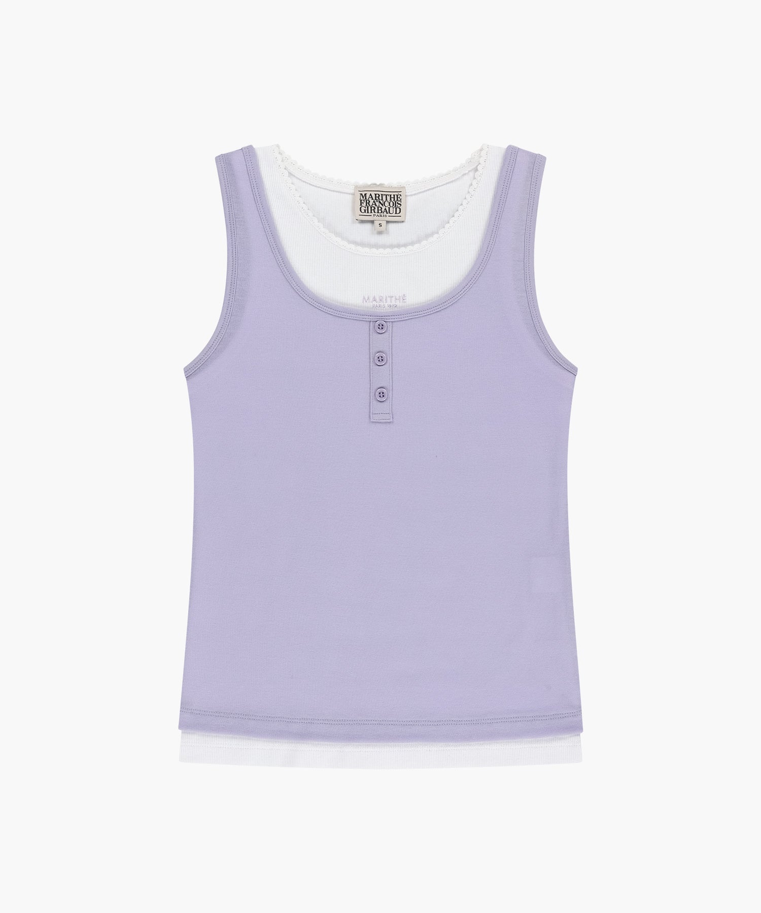 Marithe & Francois Girbaud - Layered Sleeveless (Lavender) product image 6 | TRAB K-Fashion Australia