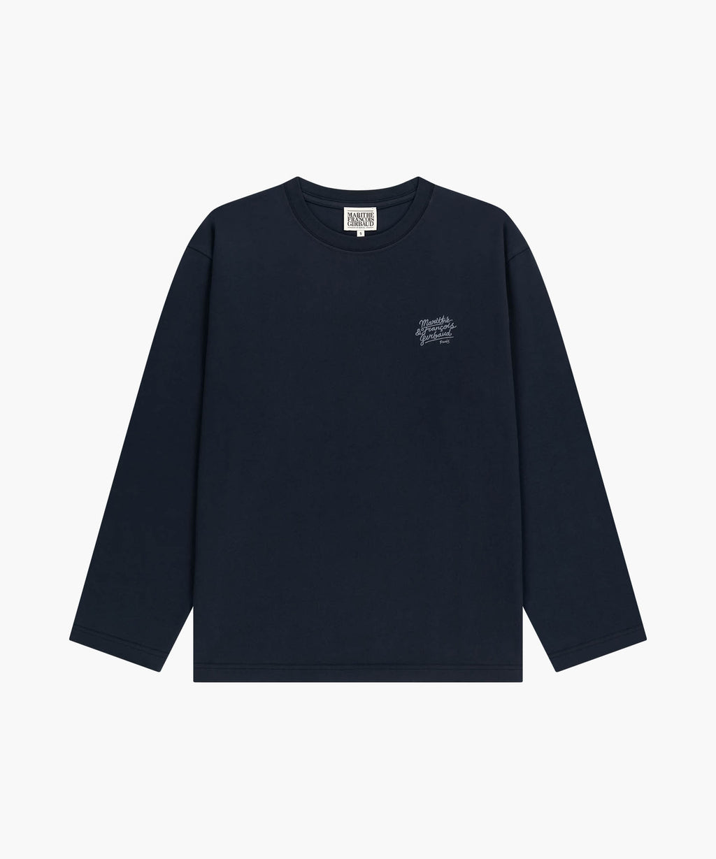 Marithe & Francois Girbaud - Back Drawing Logo Long Sleeve Tee (Navy) product image 6 | TRAB K-Fashion Australia