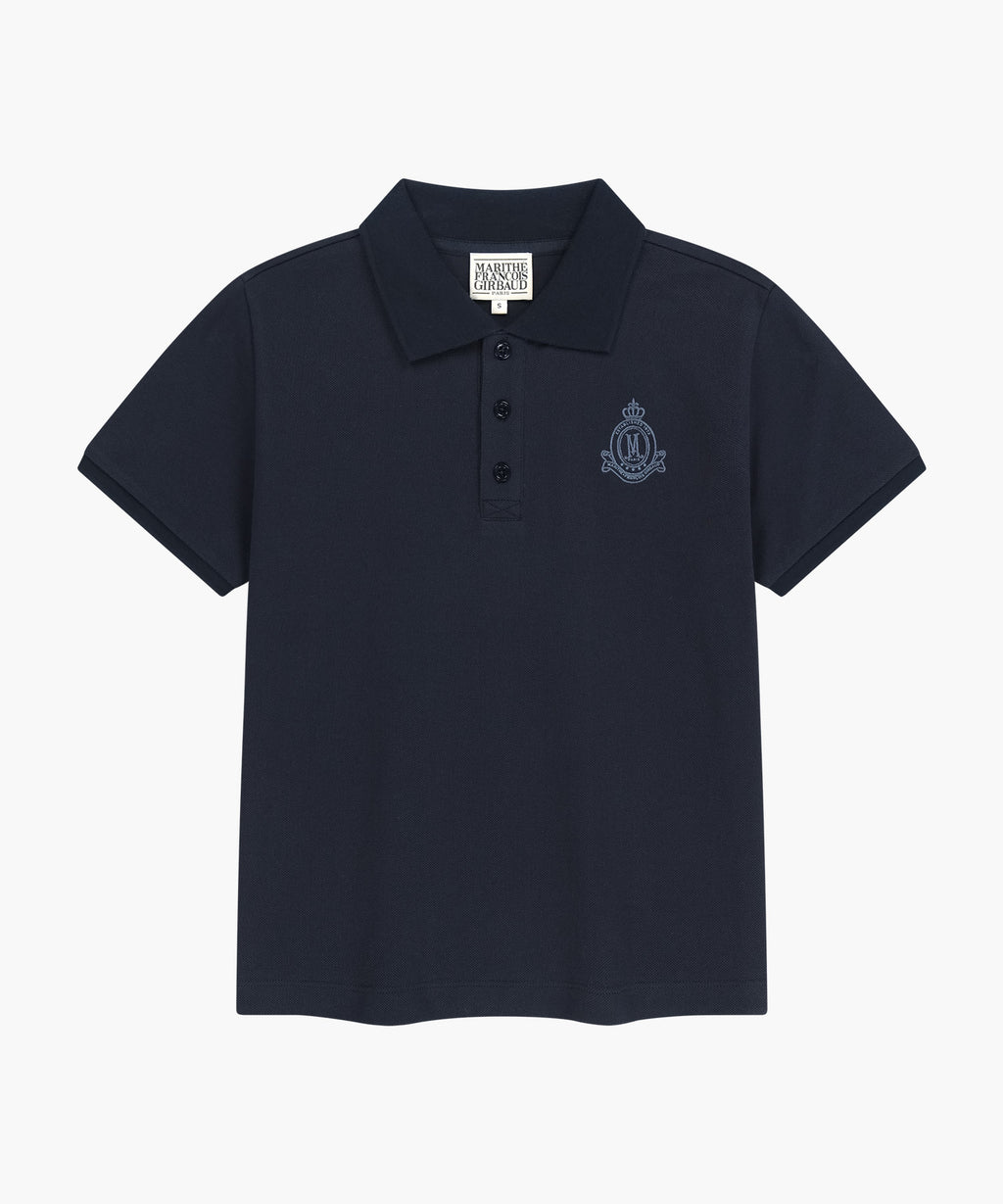 Marithe & Francois Girbaud - Emblem Pk Collar Tee (Navy) product image 6 | TRAB K-Fashion Australia