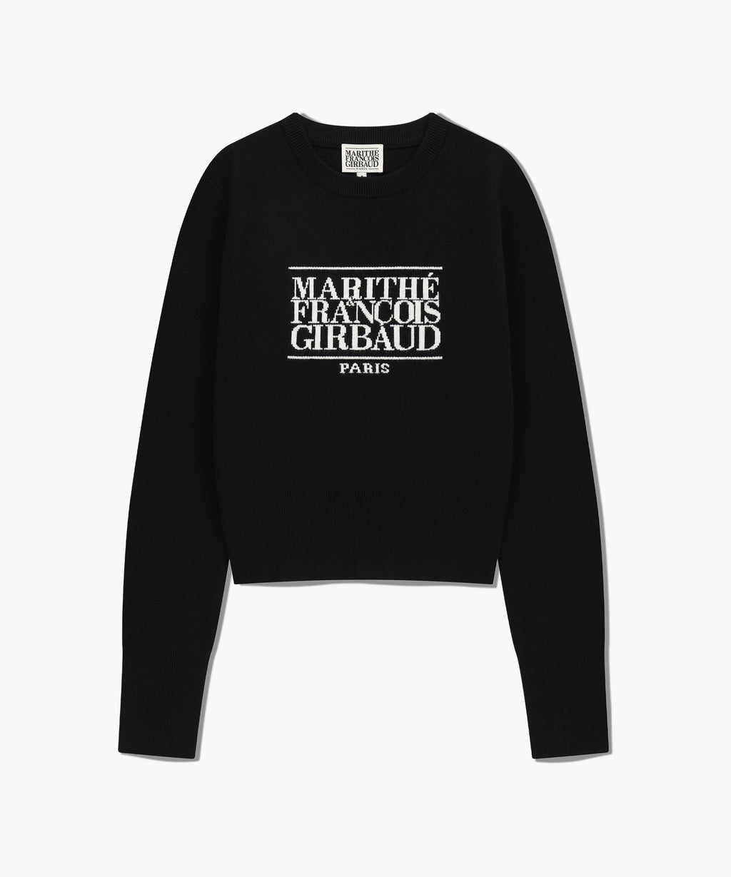 Marithe & Francois Girbaud - Classic Logo Crop Knit (Black) product image 6 | TRAB K-Fashion Australia