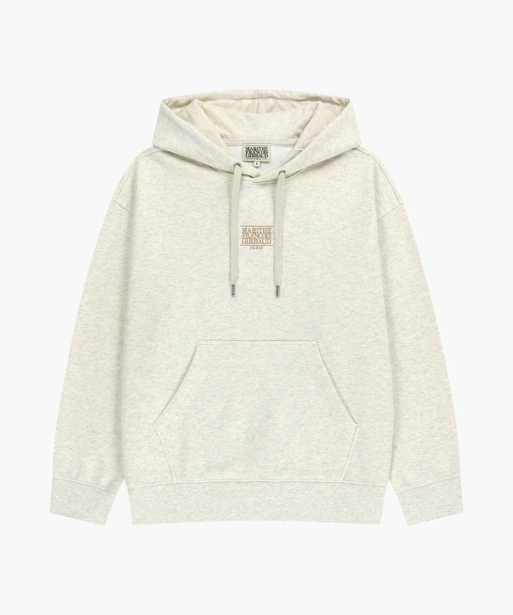 Marithe & Francois Girbaud - Small Classic Logo Hoodie (Oatmeal) product image 6 | TRAB K-Fashion Australia