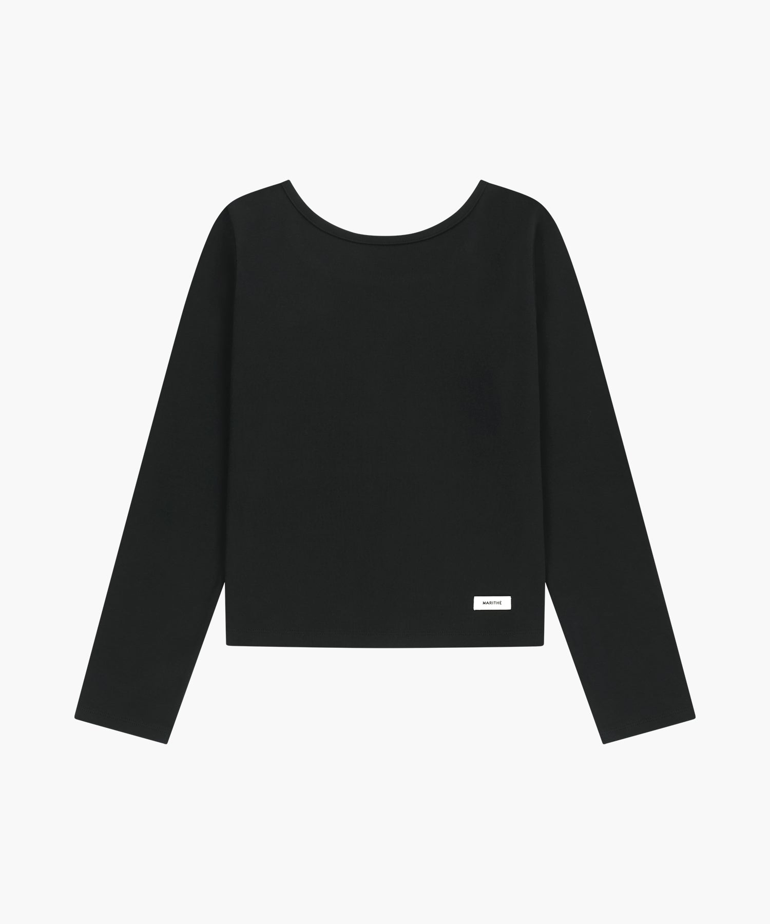 Marithe & Francois Girbaud - Basic Scoop Back Long Sleeve (Black) product image 6 | TRAB K-Fashion Australia