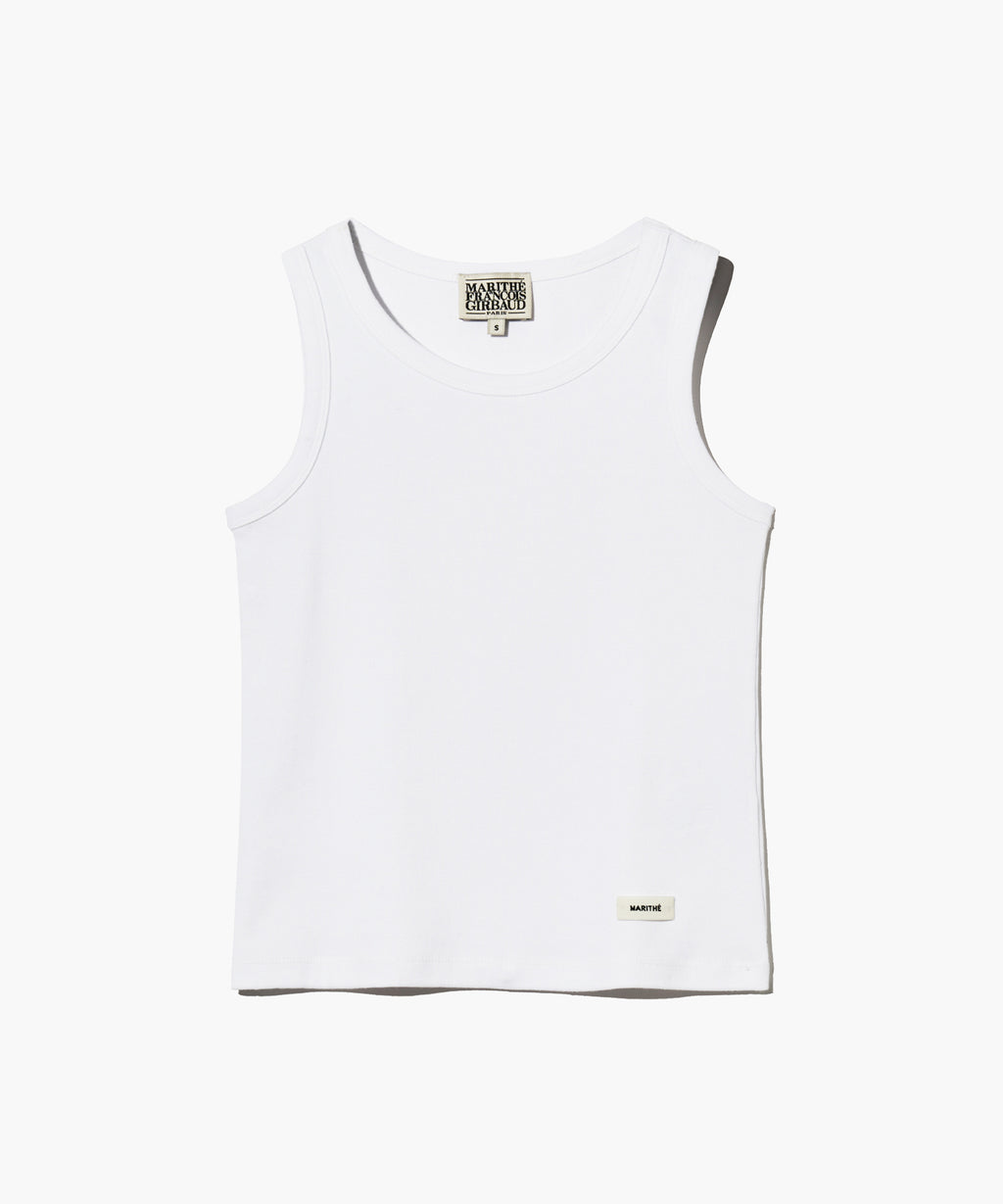 Marithe & Francois Girbaud - Basic Sleeveless (White) product image 6 | TRAB K-Fashion Australia