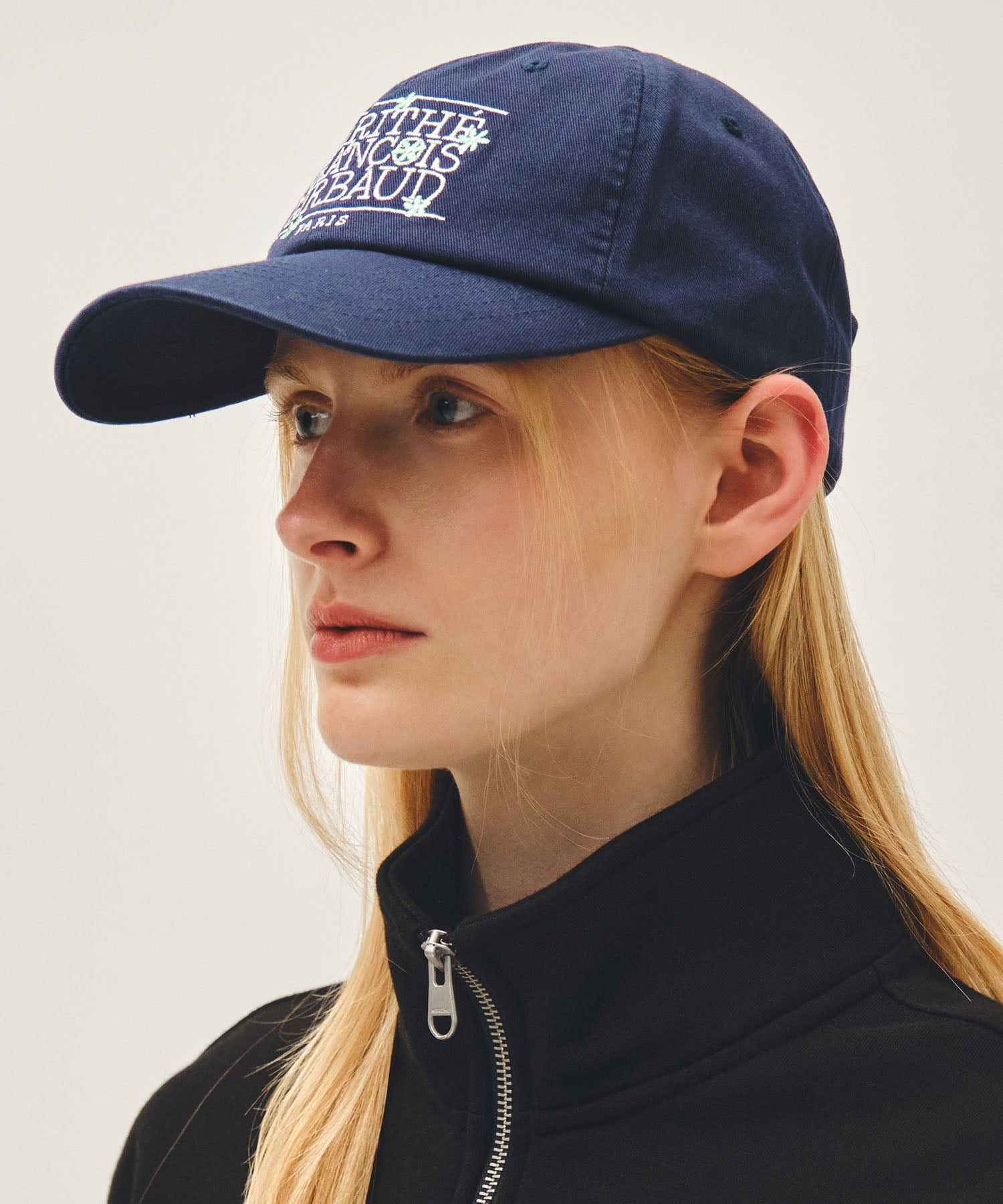 Marithe & Francois Girbaud - Flower Classic Logo Cap (Navy) product image 6 | TRAB K-Fashion Australia