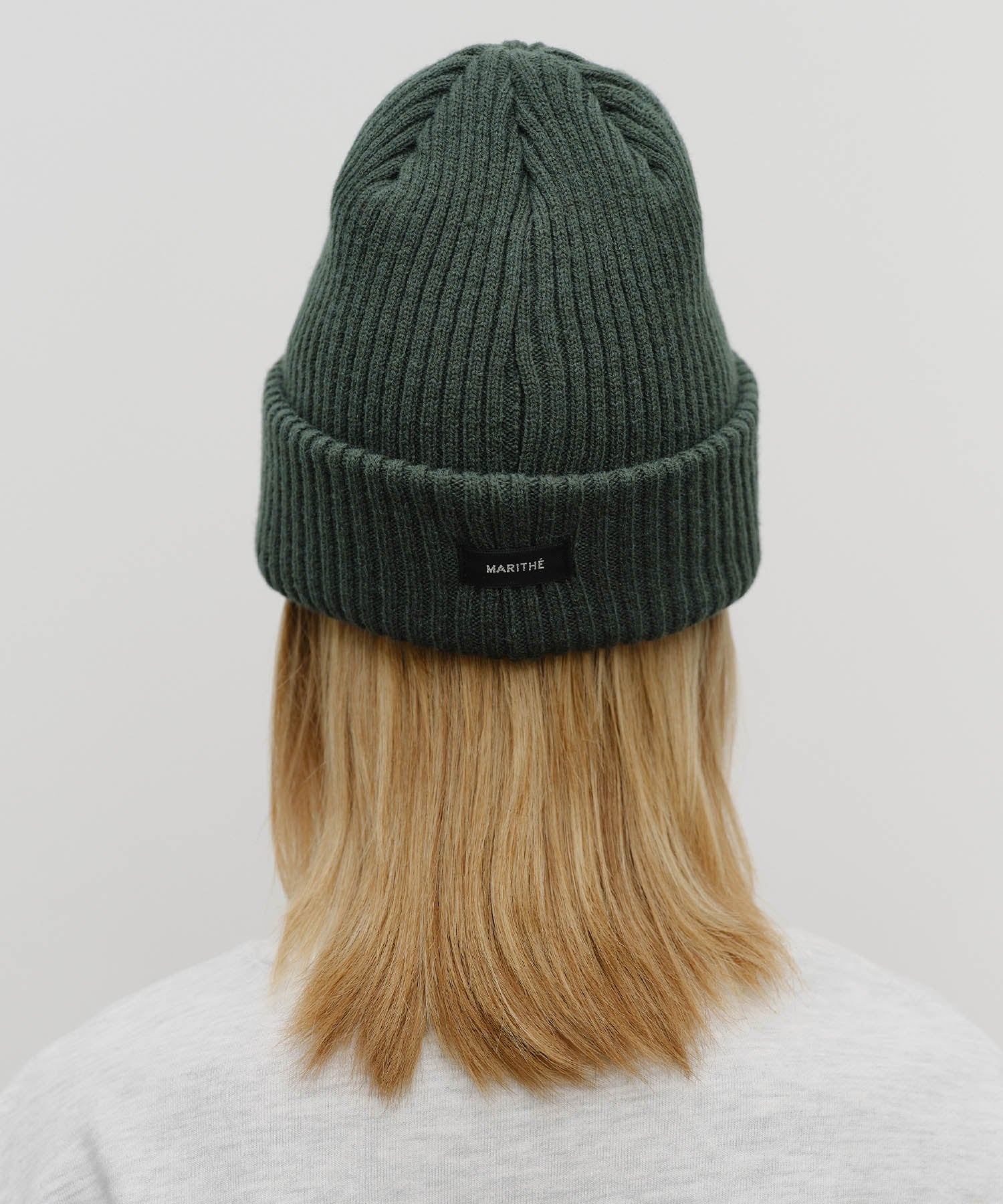 Marithe & Francois Girbaud - Doodle Bear Beanie (Dark Green) product image 6 | TRAB K-Fashion Australia