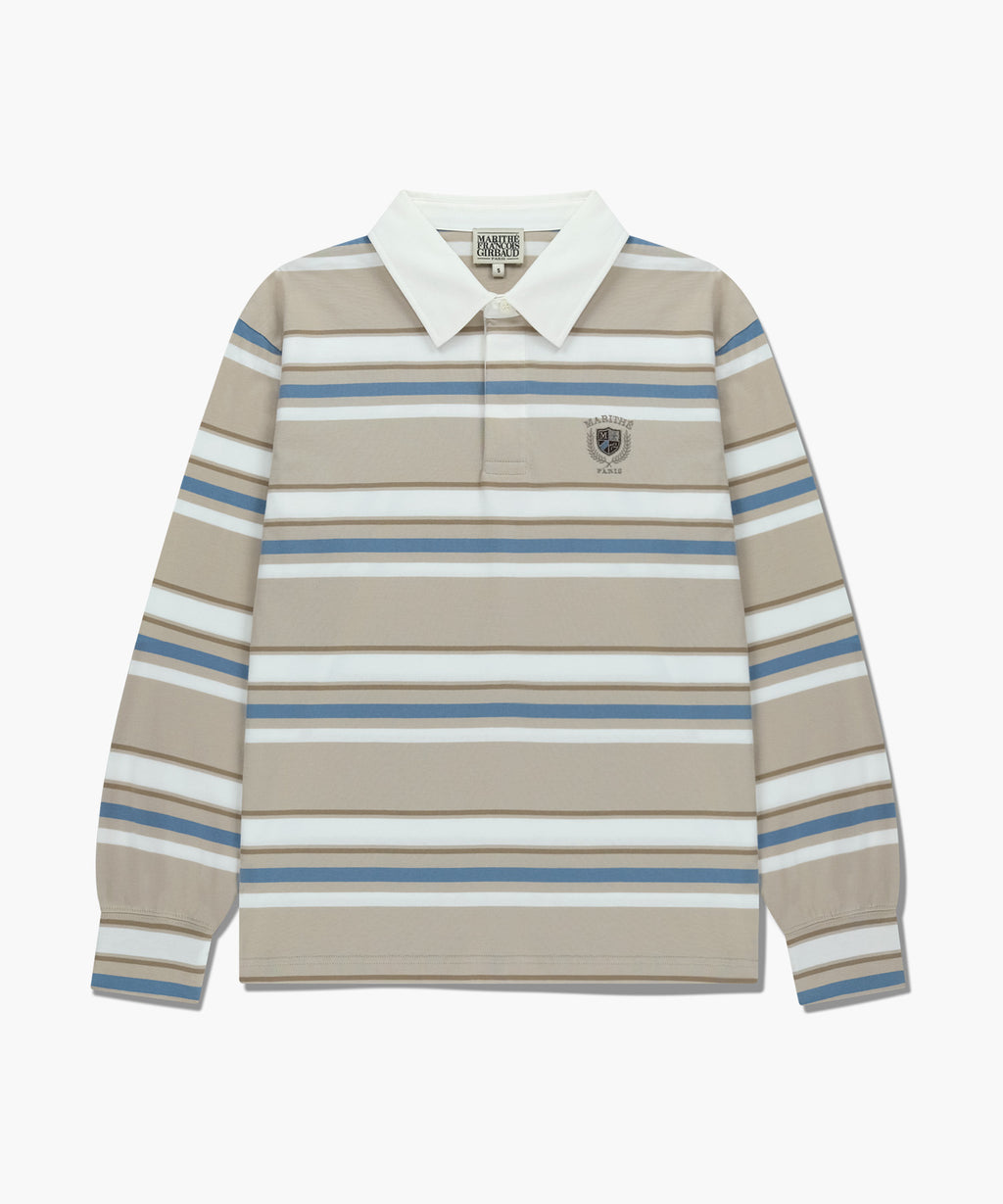 Marithe & Francois Girbaud - Stripe Collar Long Sleeve (Beige) product image 6 | TRAB K-Fashion Australia