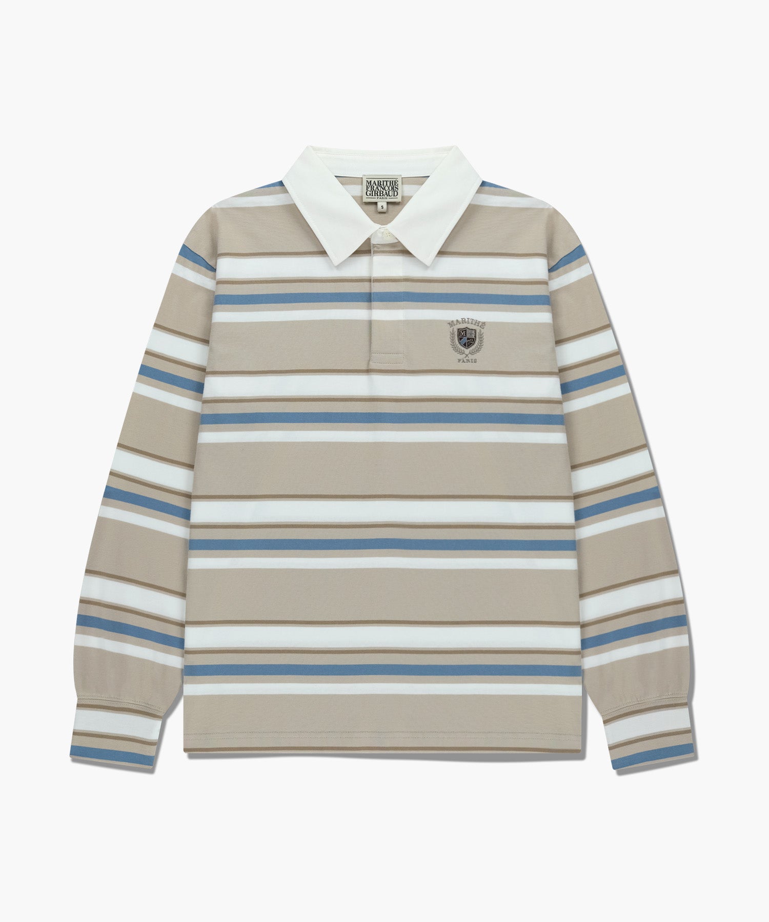 Marithe & Francois Girbaud - Stripe Collar Long Sleeve (Beige) product image 6 | TRAB K-Fashion Australia