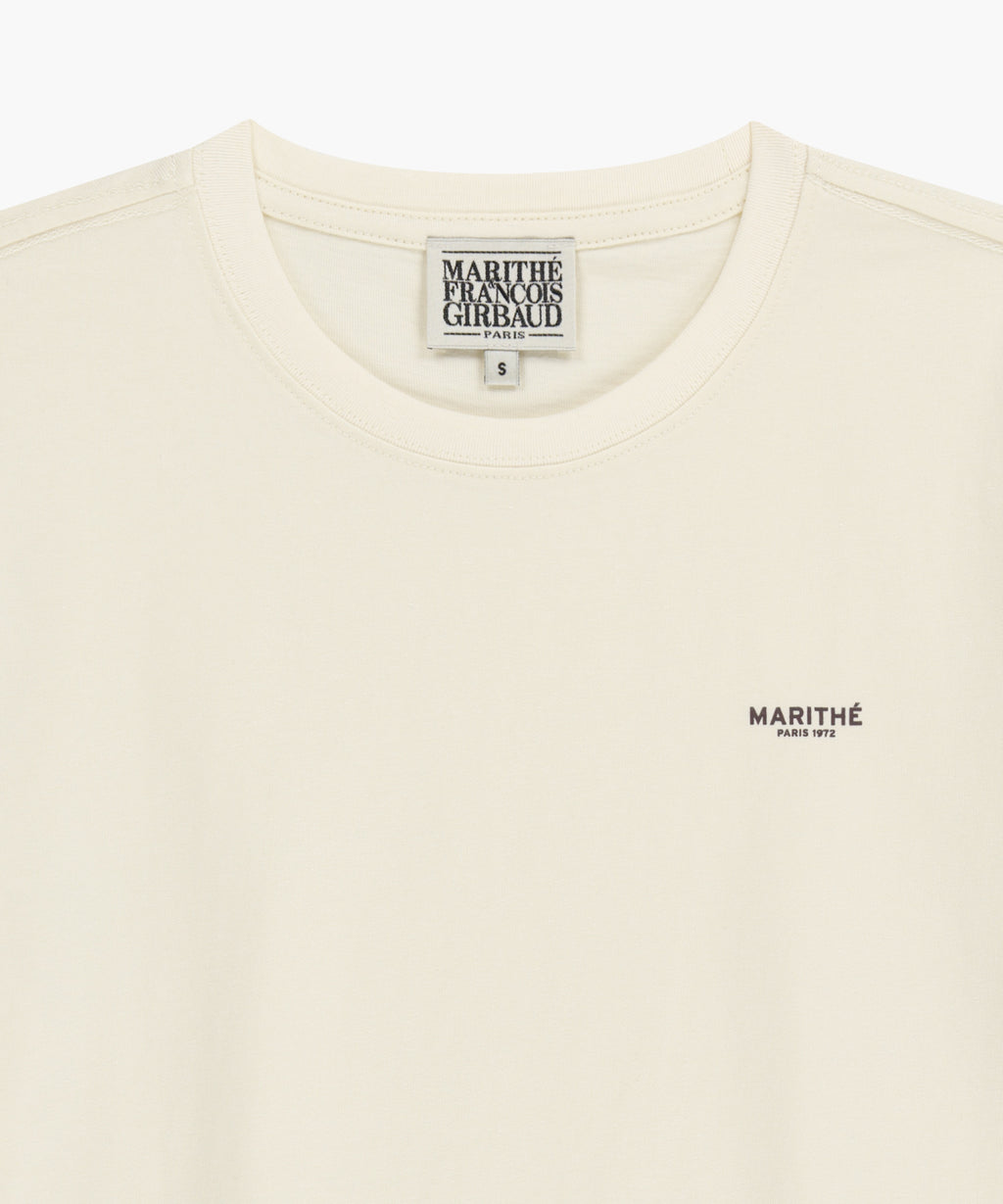 Marithe & Francois Girbaud - Small Regular Logo Tee (Cream) product image 6 | TRAB K-Fashion Australia
