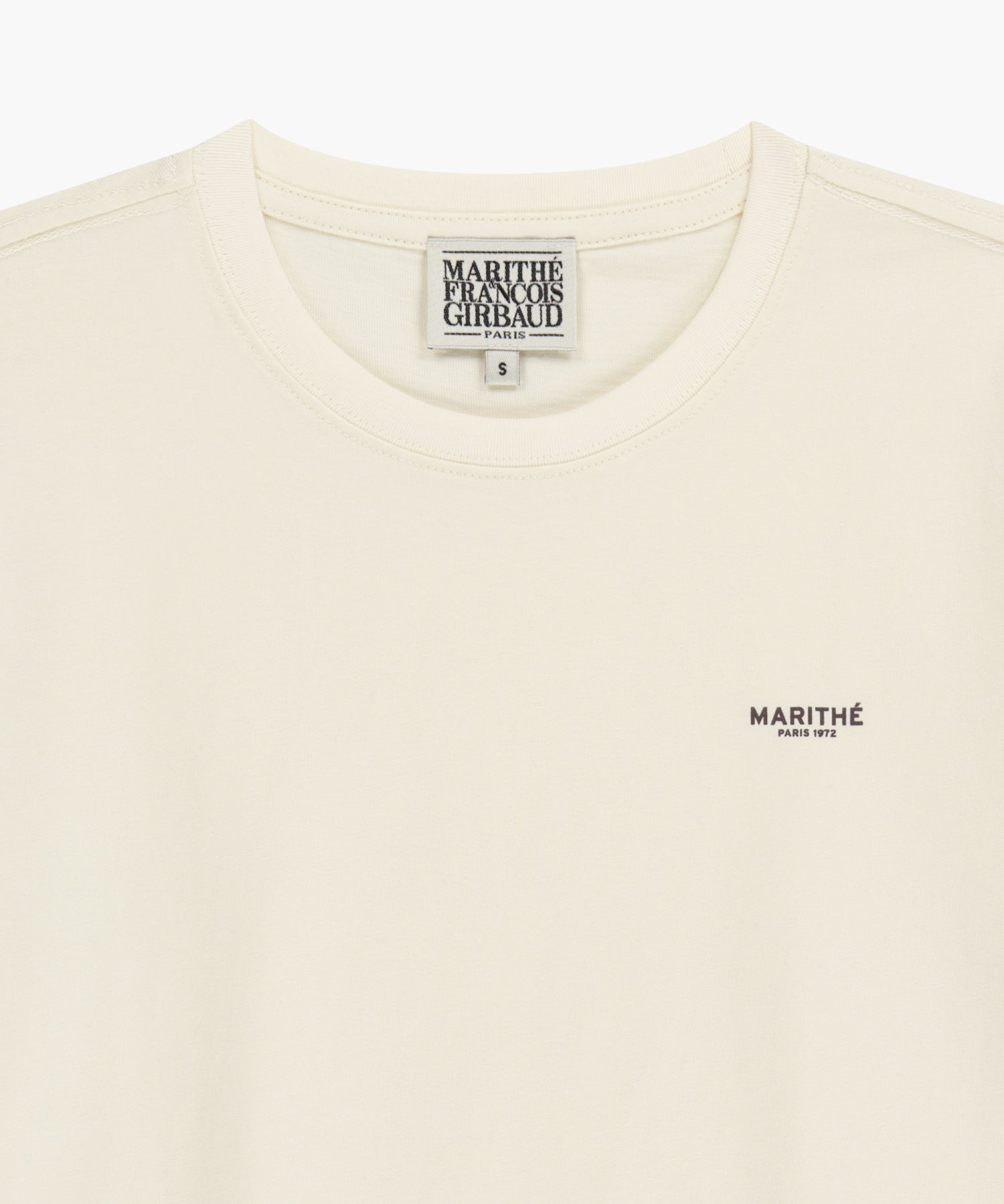 Marithe & Francois Girbaud - Small Regular Logo Tee (Cream) product image 6 | TRAB K-Fashion Australia