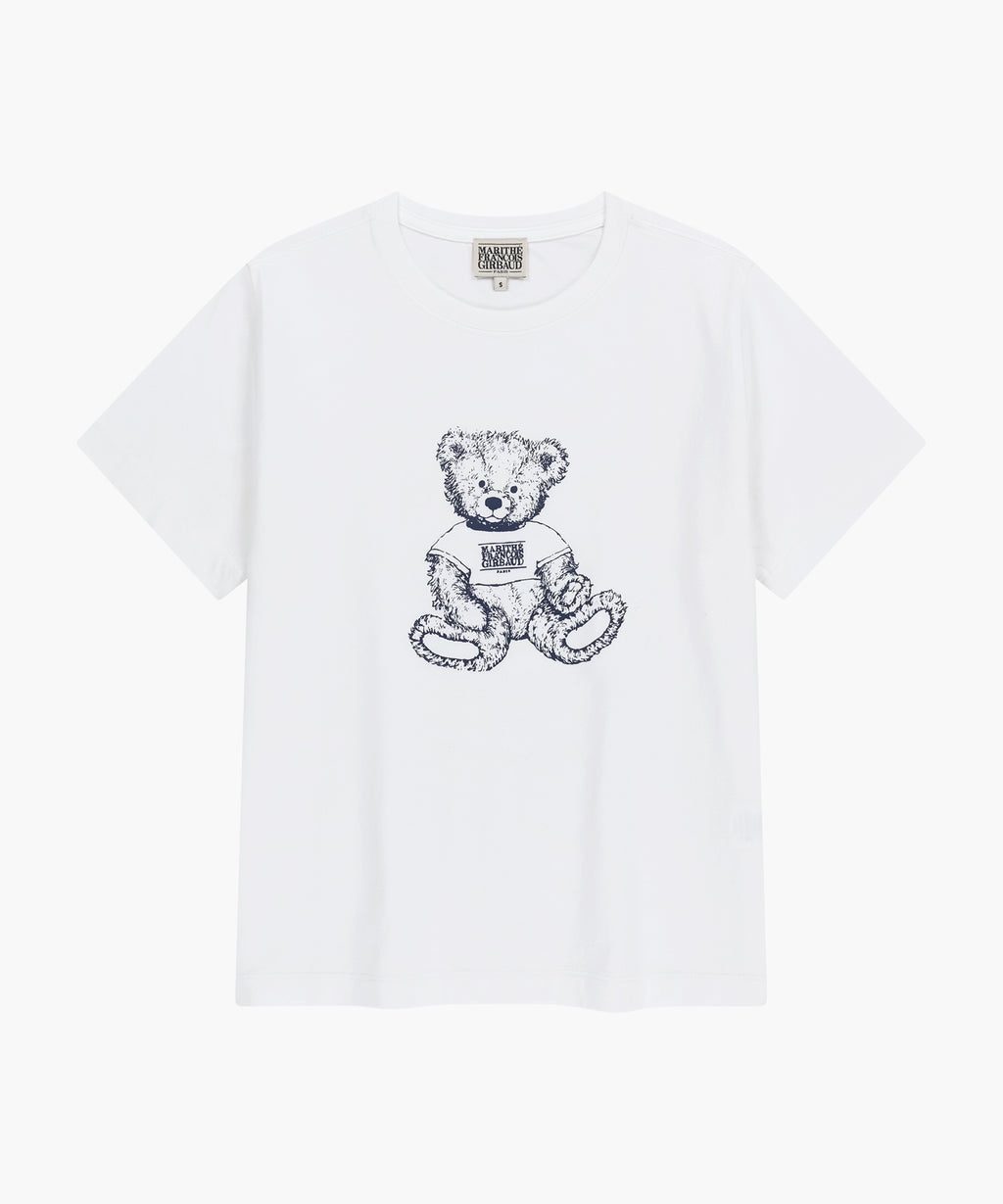 Marithe & Francois Girbaud - Doodle Bear Tee (White) product image 6 | TRAB K-Fashion Australia