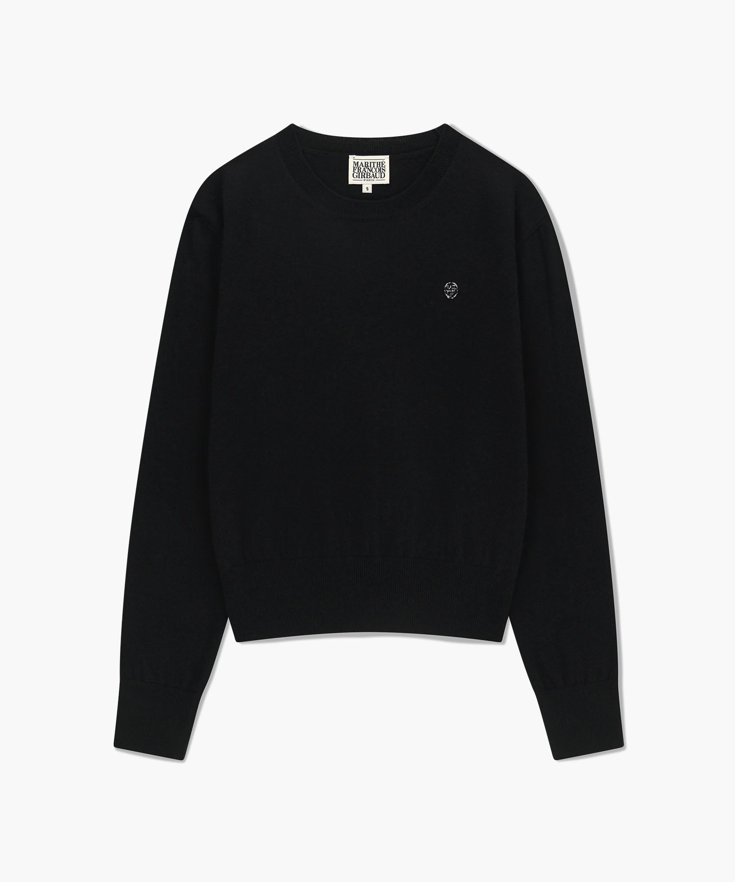 Marithe & Francois Girbaud - Basic Crop Knit Pullover (Black) product image 6 | TRAB K-Fashion Australia