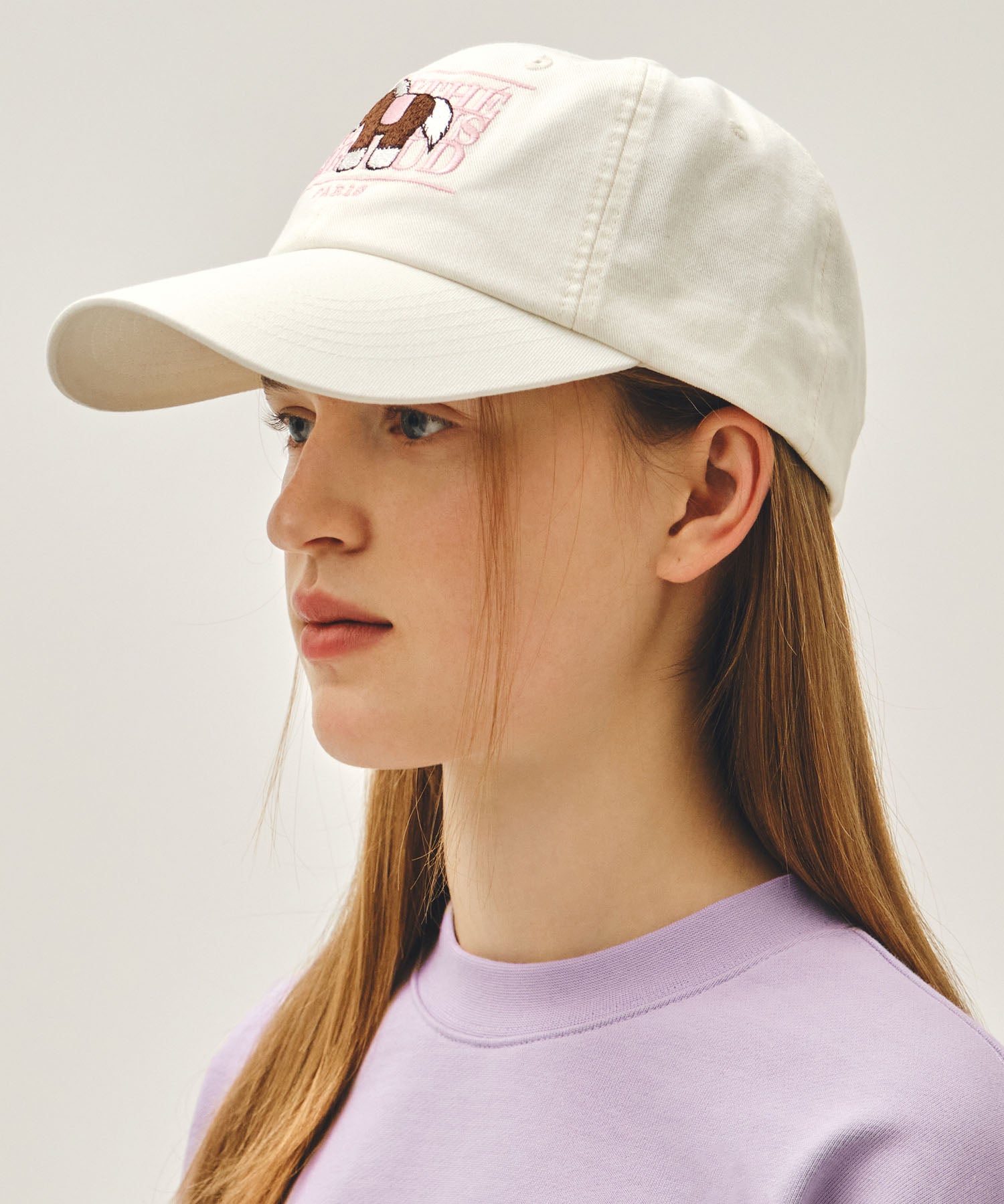 Marithe & Francois Girbaud - Pony Classic Logo Covered Cap (Ivory) product image 6 | TRAB K-Fashion Australia
