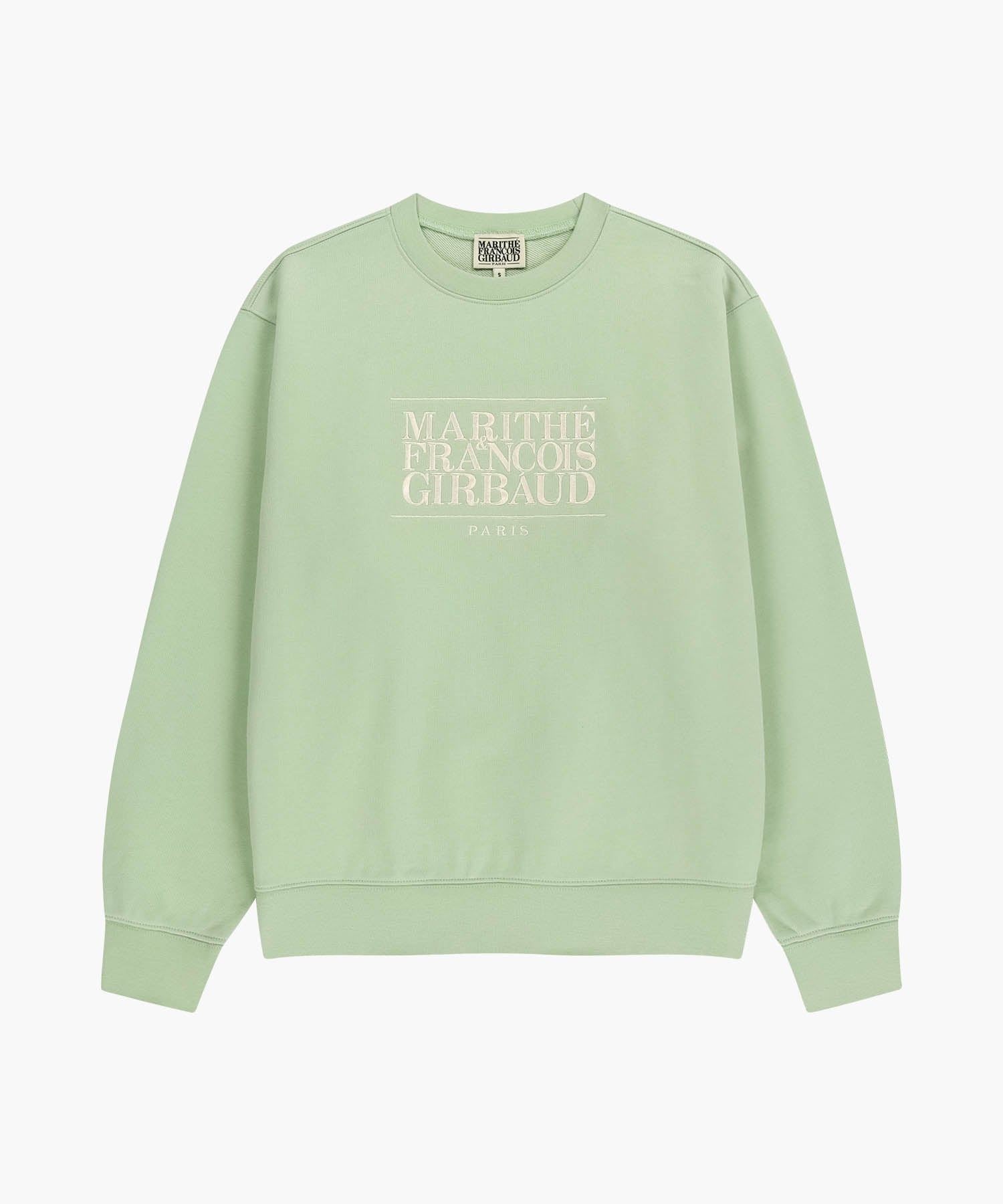Marithe & Francois Girbaud - Classic Logo Embroidery Sweatshirt (Light Green) product image 6 | TRAB K-Fashion Australia
