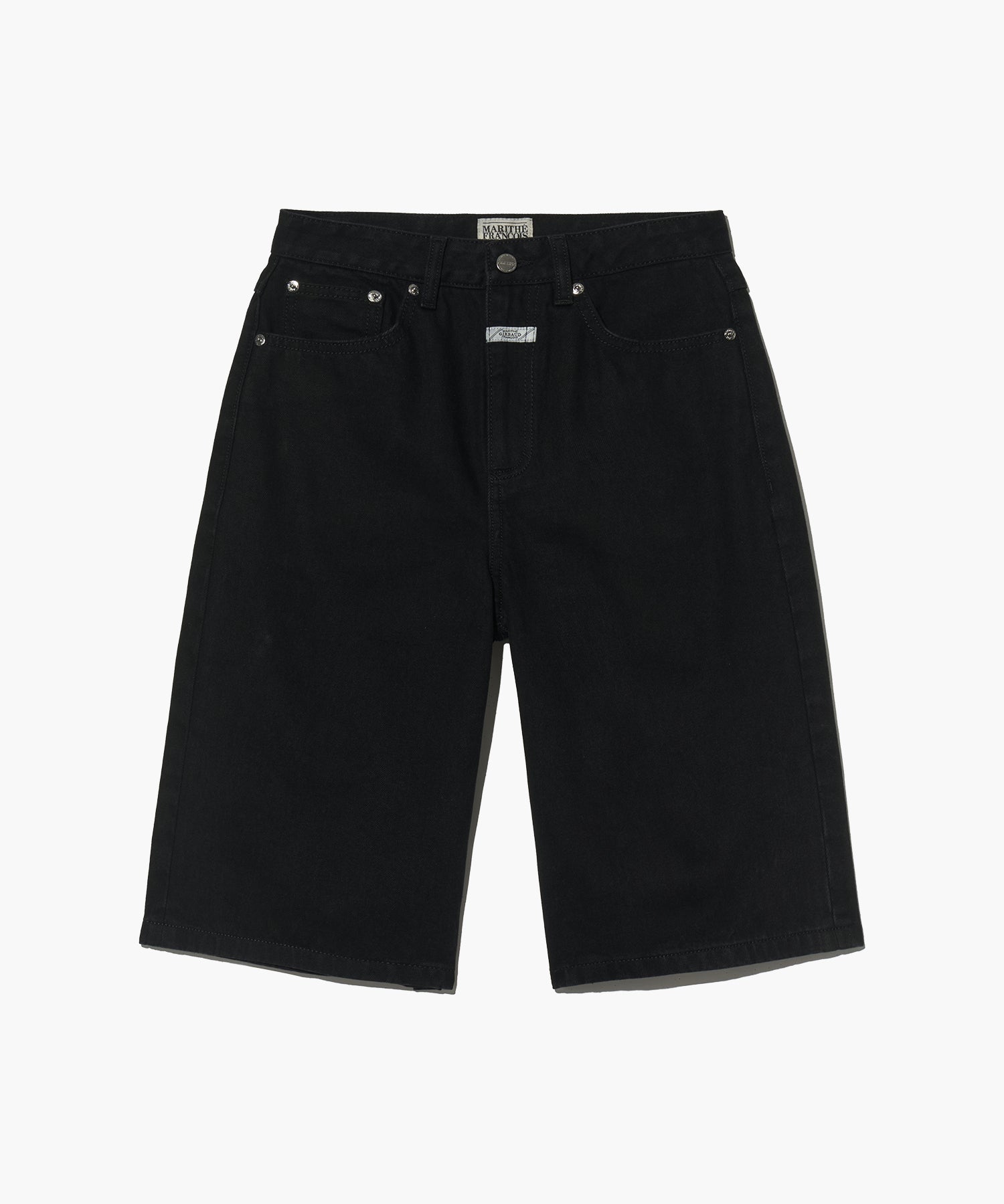 Marithe & Francois Girbaud - Long Bermuda Denim Pants (Black) product image 6 | TRAB K-Fashion Australia