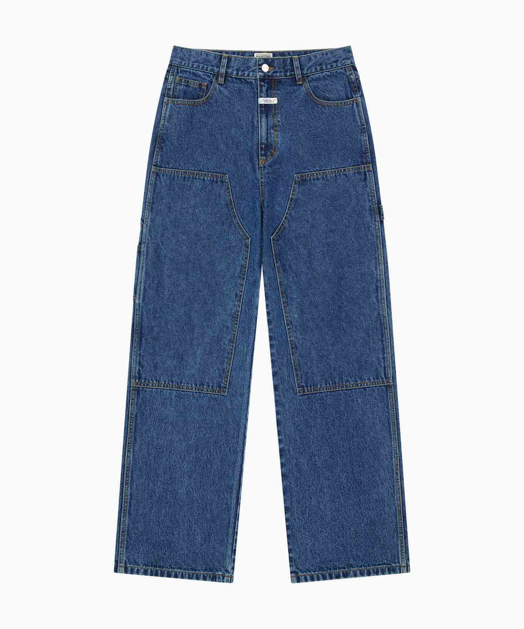 Marithe & Francois Girbaud - Double Knee Denim Pants (Blue) product image 6 | TRAB K-Fashion Australia