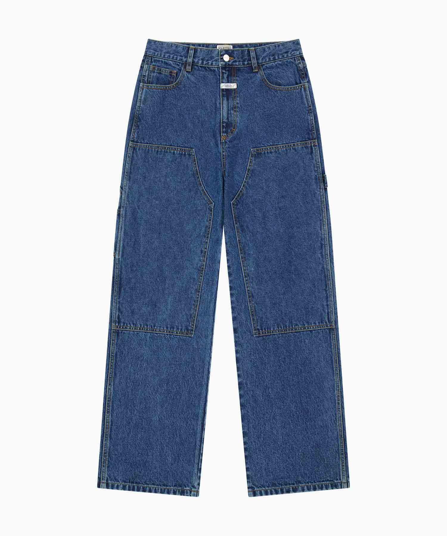 Marithe & Francois Girbaud - Double Knee Denim Pants (Blue) product image 6 | TRAB K-Fashion Australia