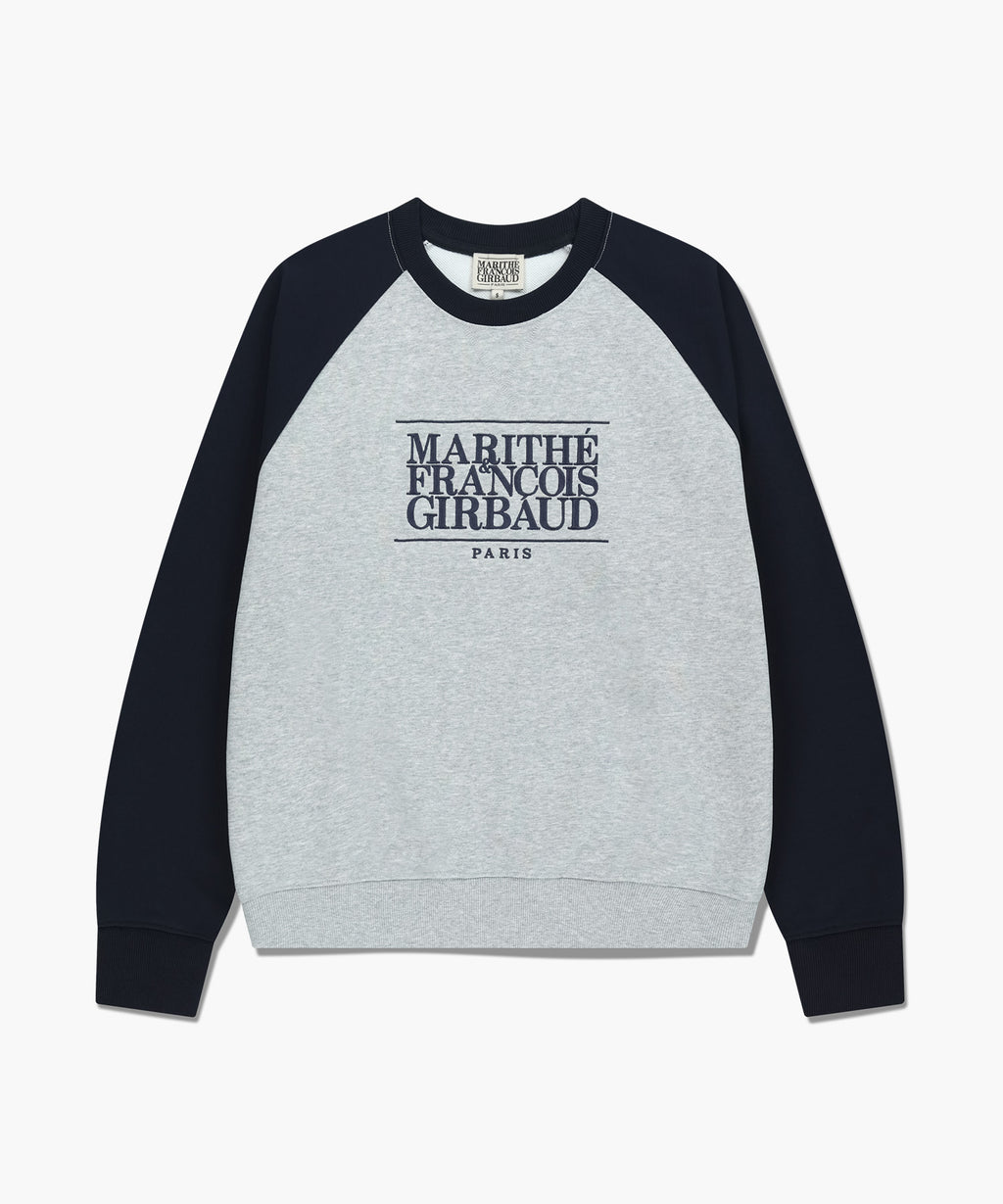 Marithe & Francois Girbaud - Classic Logo Color Block Raglan Sweatshirt (Navy) product image 6 | TRAB K-Fashion Australia