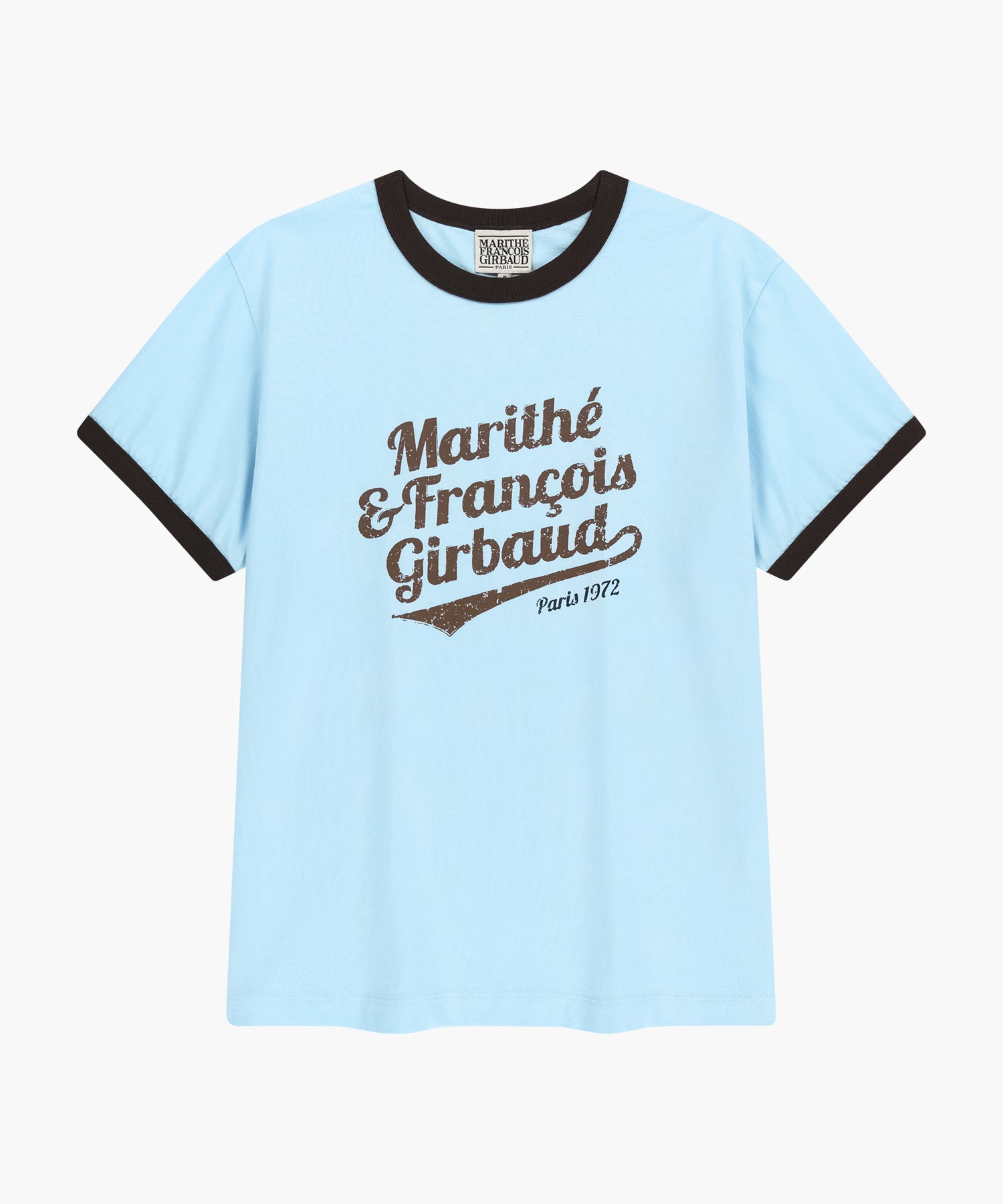 Marithe & Francois Girbaud - Vintage Logo Ringer Tee (Sky Blue) product image 6 | TRAB K-Fashion Australia