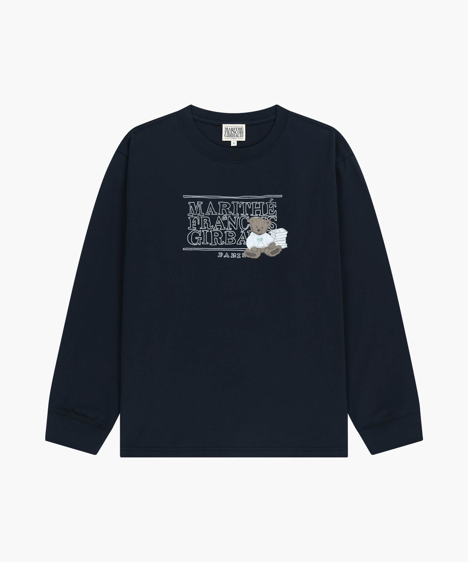 Marithe & Francois Girbaud - Doodle Classic Logo Long Sleeve Tee (Navy) product image 6 | TRAB K-Fashion Australia