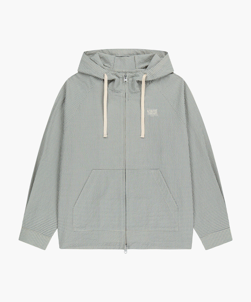 Marithe & Francois Girbaud - Classic Logo Hooded Pattern Jacket (Check) product image 6 | TRAB K-Fashion Australia