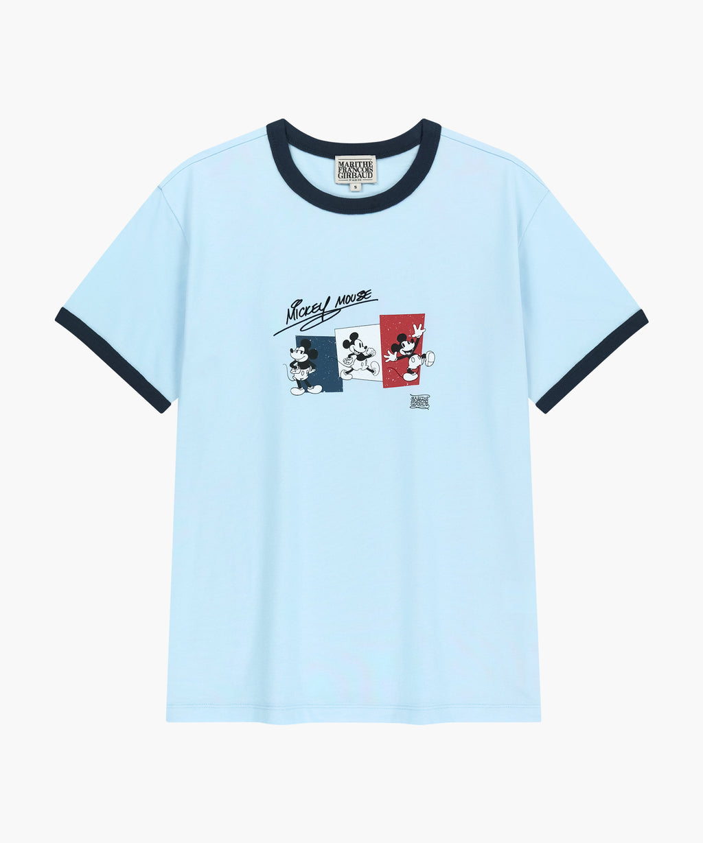 Marithe & Francois Girbaud - Mickey_french Ringer Tee (Sky Blue) product image 6 | TRAB K-Fashion Australia
