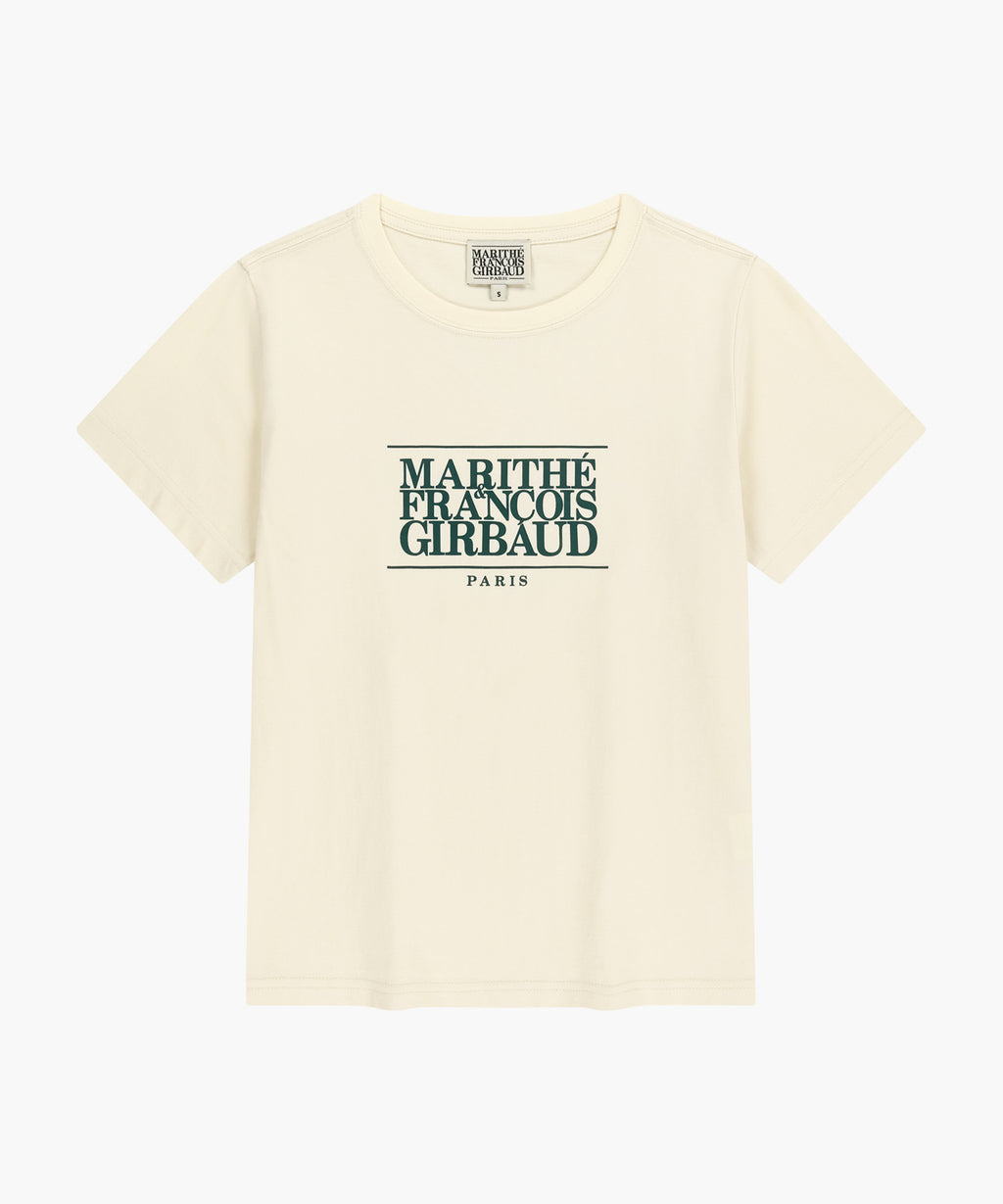 Marithe & Francois Girbaud - Classic Logo Tee (Cream/Green) product image 6 | TRAB K-Fashion Australia