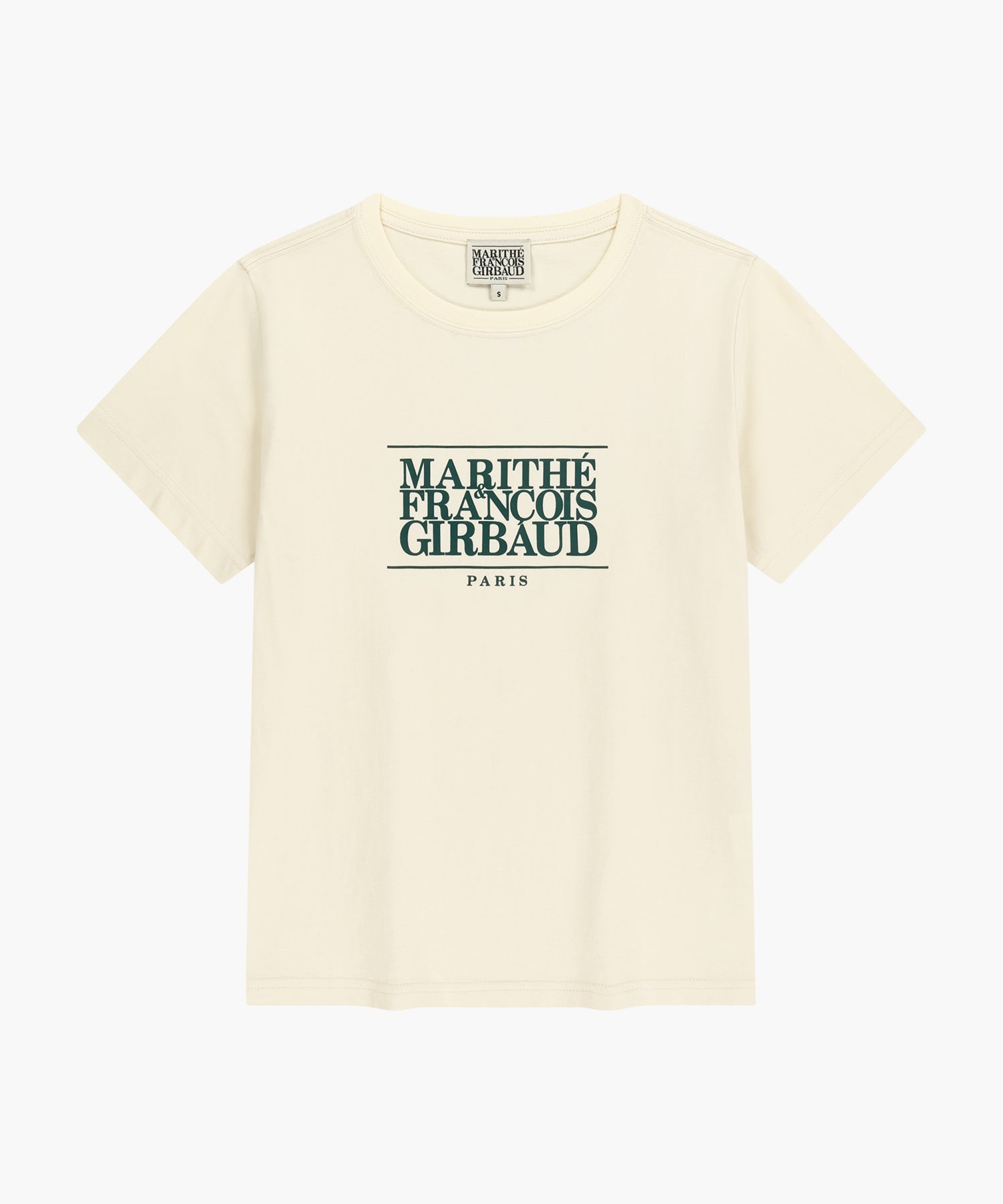 Marithe & Francois Girbaud - Classic Logo Tee (Cream/Green) product image 6 | TRAB K-Fashion Australia