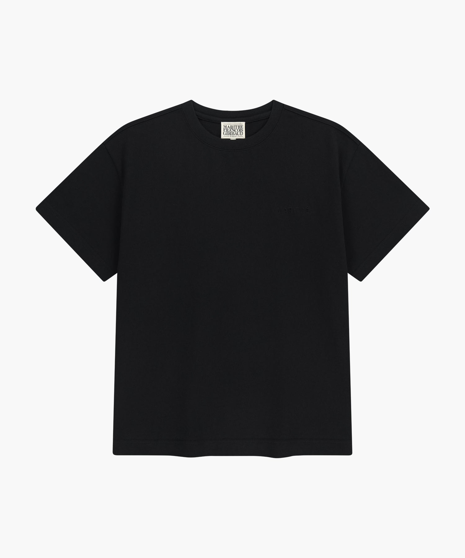 Marithe & Francois Girbaud - Embo Small Regular Logo Tee (Black) product image 6 | TRAB K-Fashion Australia