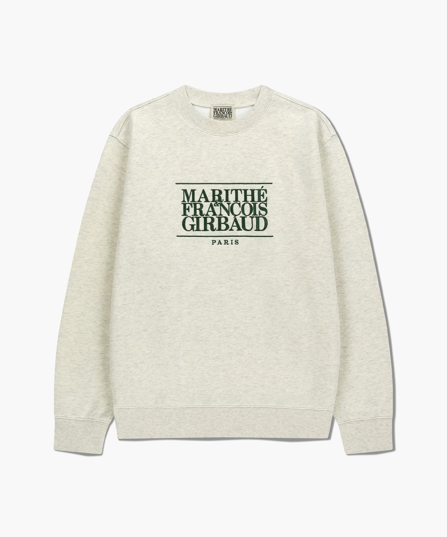 Marithe & Francois Girbaud - Classic Logo Embroidery Sweatshirt (brushed) (Oatmeal) product image 6 | TRAB K-Fashion Australia