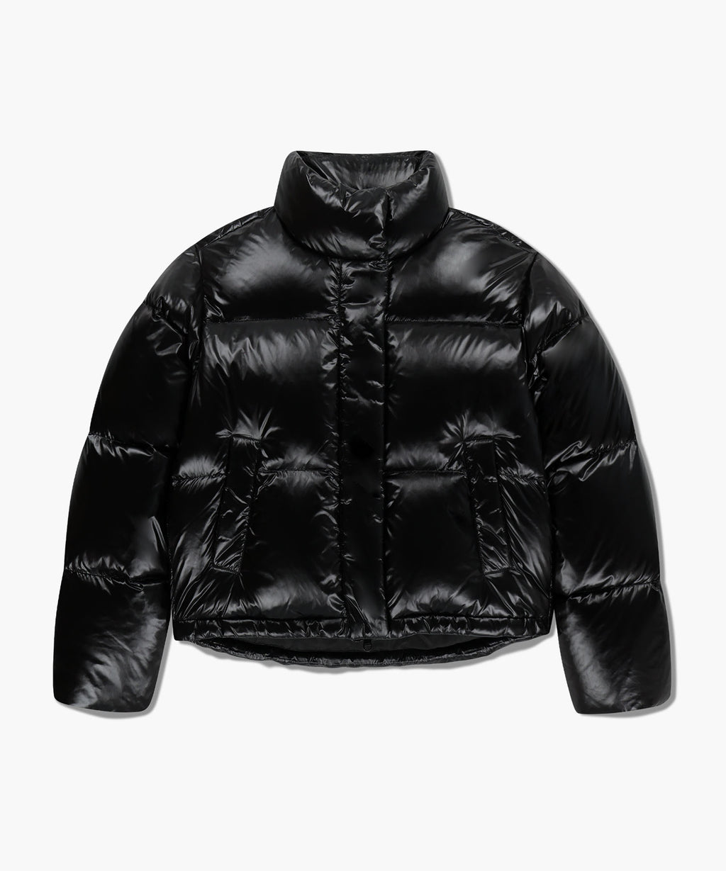 Marithe & Francois Girbaud - Glossy Crop Down Jacket (Black) product image 6 | TRAB K-Fashion Australia